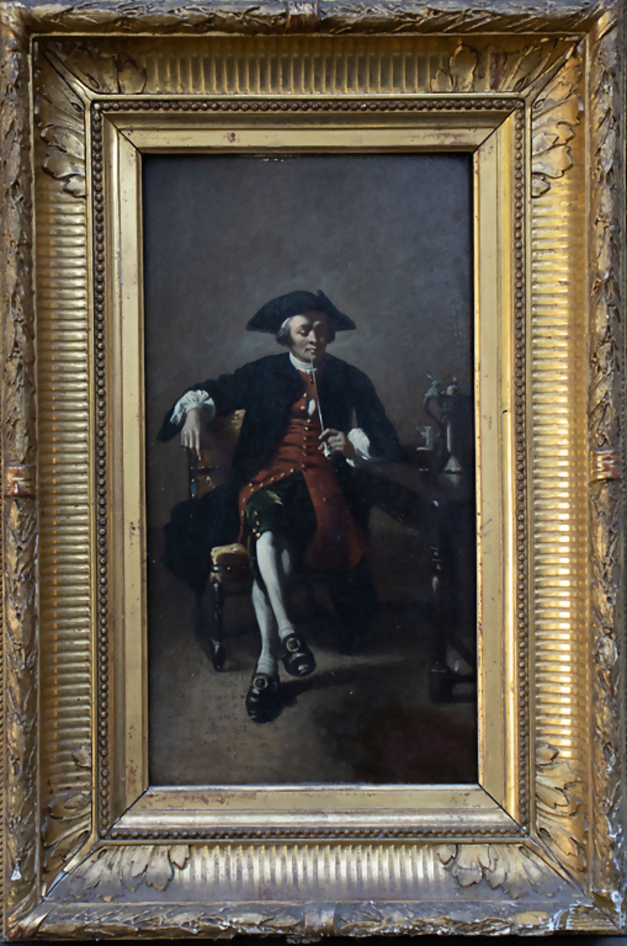 Künstler des 19. Jh., 'Pfeifenraucher' / 'A pipesmoker', Holland, Mitte 19. Jh. - Bild 2 aus 5