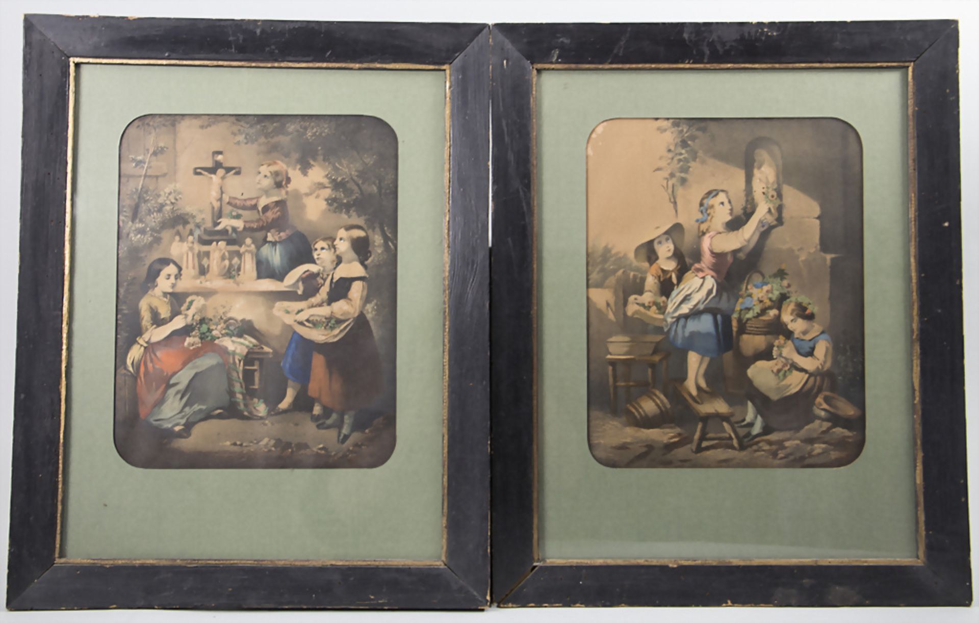 Künstler um 1900, Zwei Andachtsbilder / Two devotional pictures, Deutschland