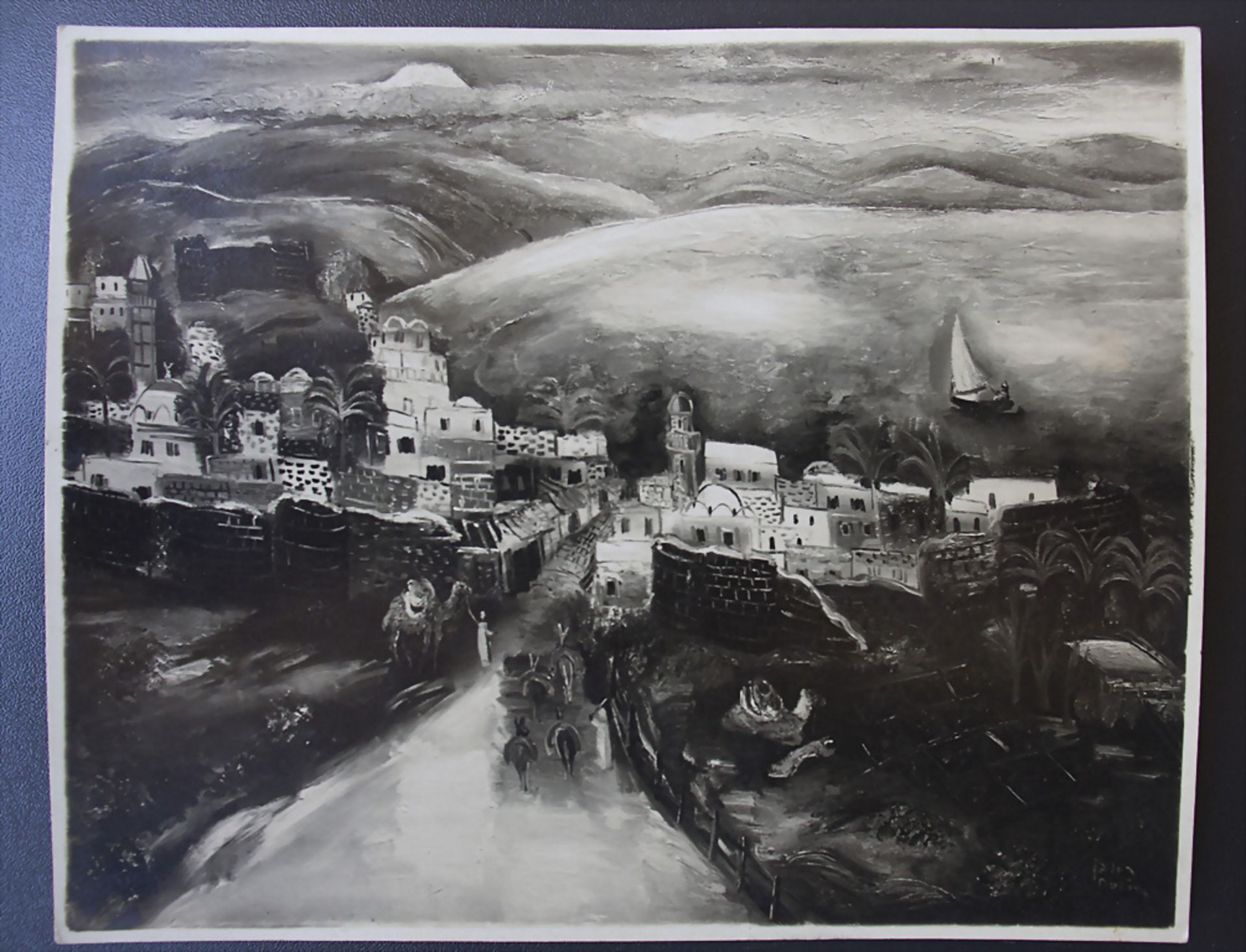 Reuven Rubin (1893-1974), Gemäldefoto 'Israelische Landschaft', 1928