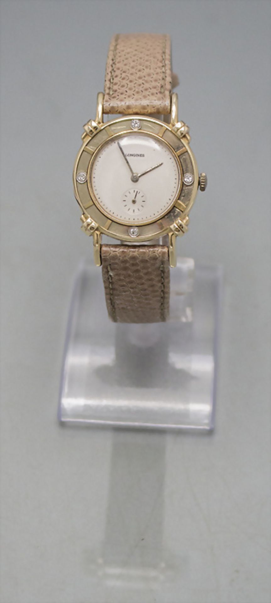 DAU / A ladies 14 ct gold wristwatch, Longines, Schweiz/Swiss, 1945-1950 - Bild 3 aus 10