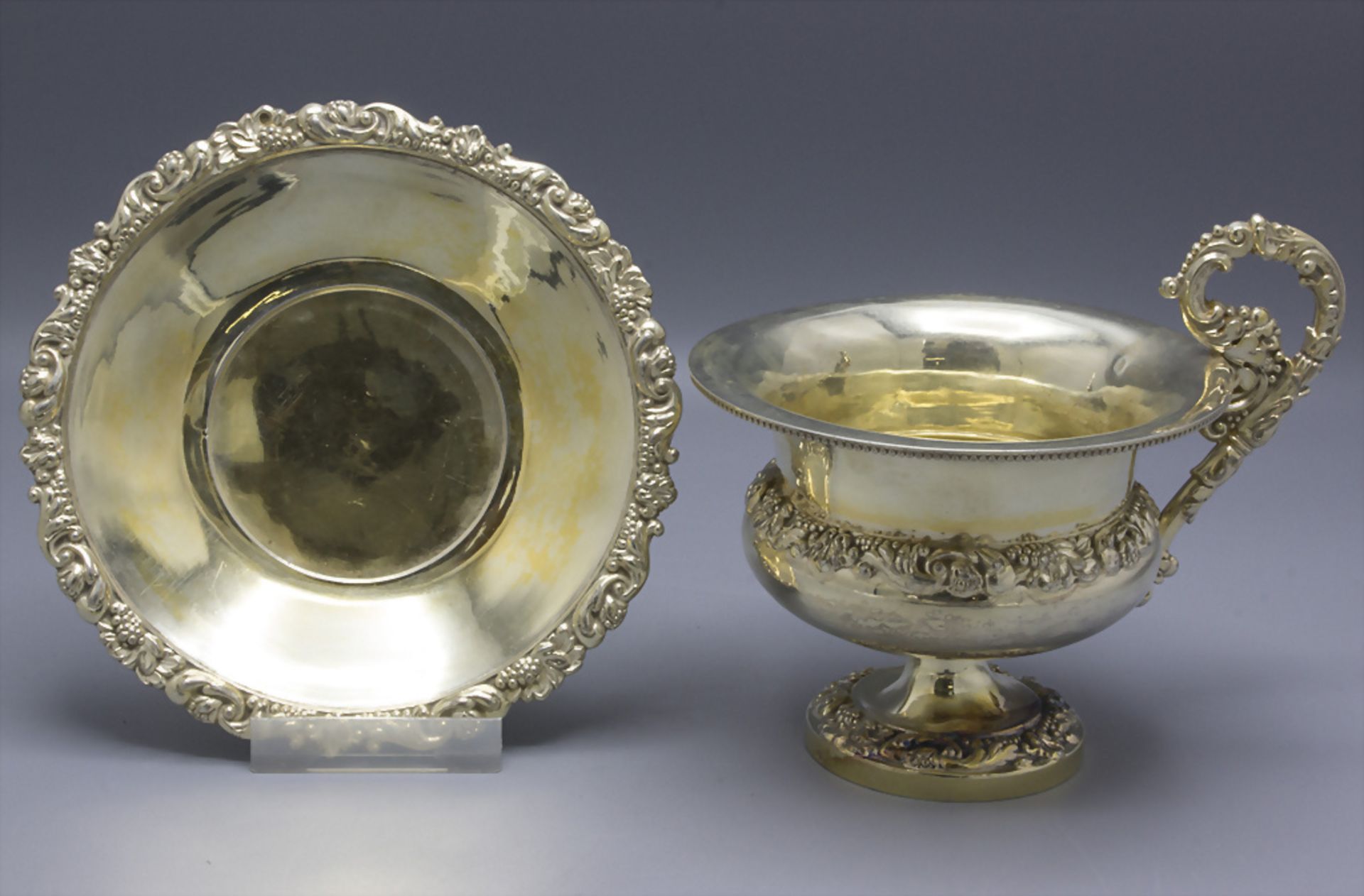 Louis-Philippe Tasse mit Untertasse / A silver cup and saucer, Jean Francois Veyrat, Paris, ... - Image 2 of 7