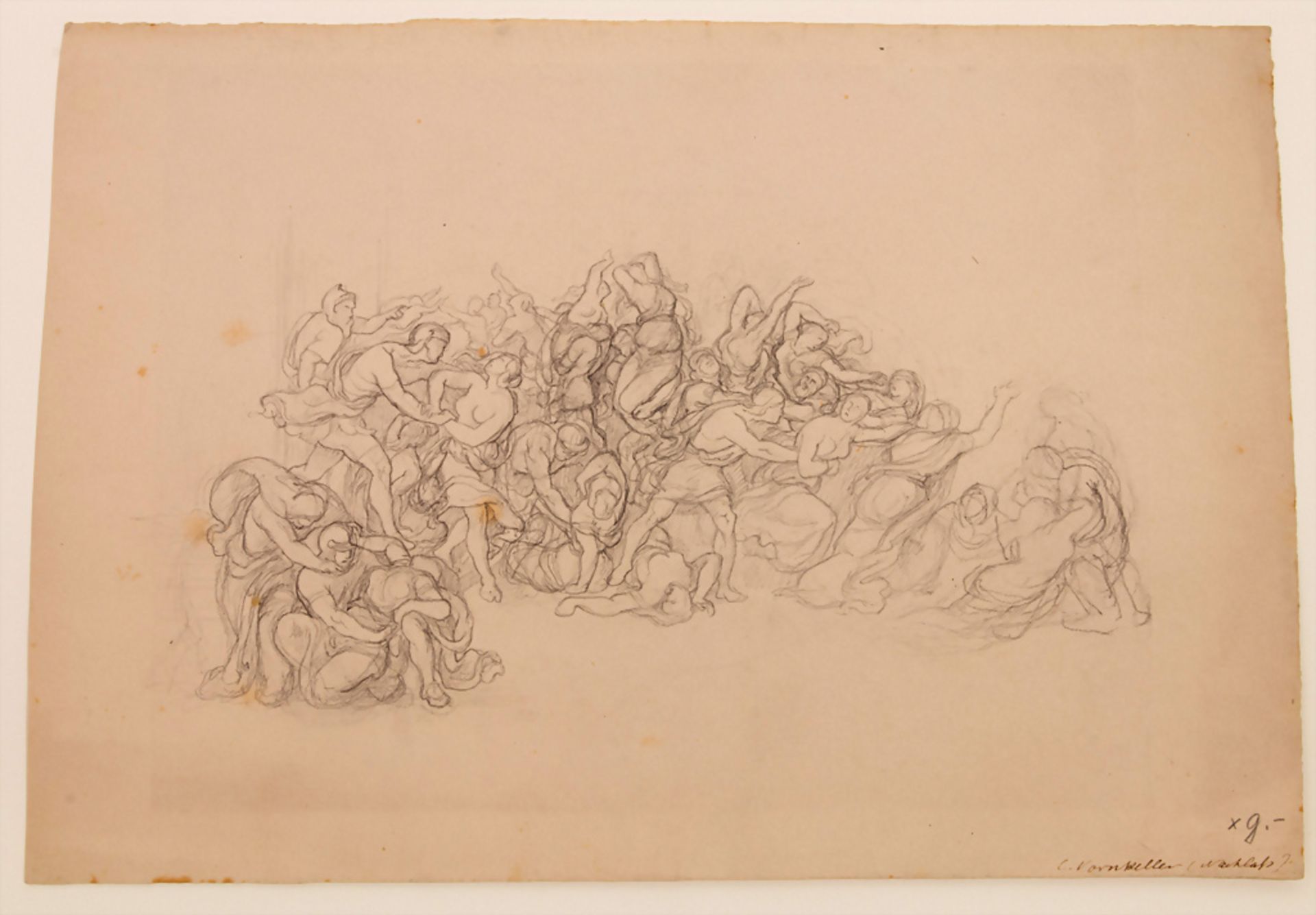 Carl Vornkeller (tätig um 1840), 'Der Raub der Sabinerinnen' / 'The rape of the Sabine women' - Image 3 of 4