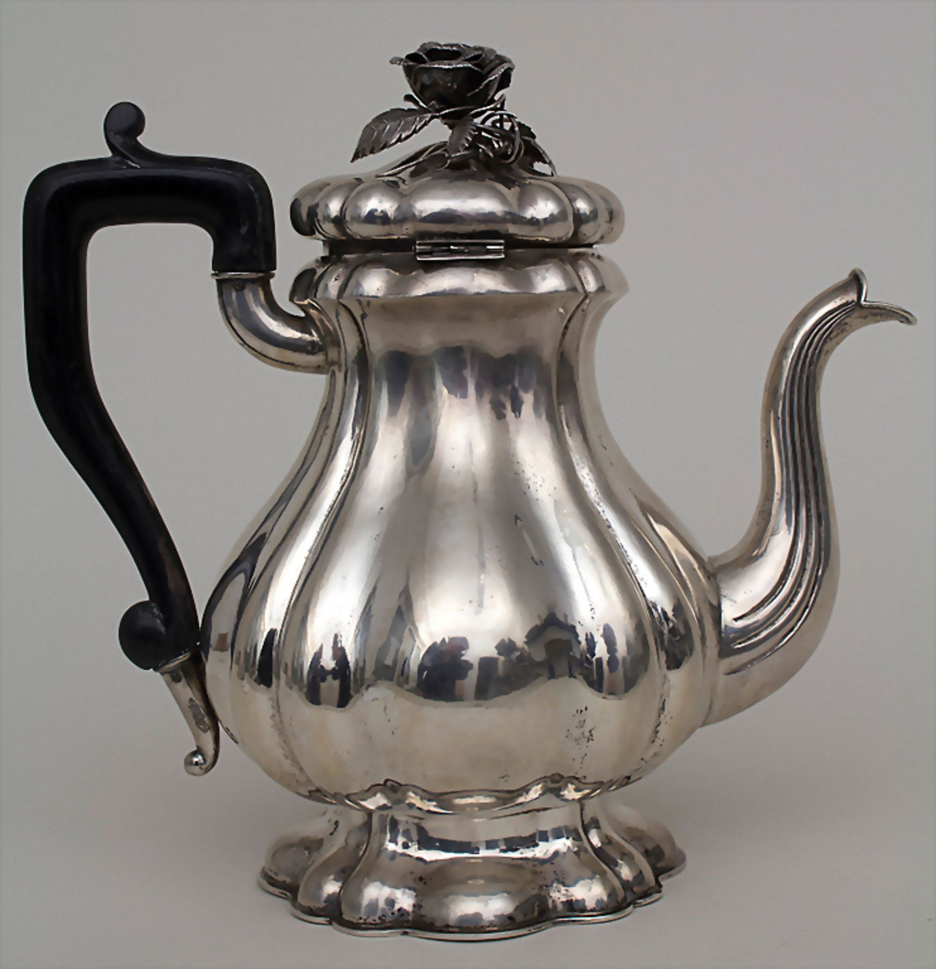 Barock Teekanne / A Baroque teapot, Wien / Vienna, um 1870 - Image 3 of 7