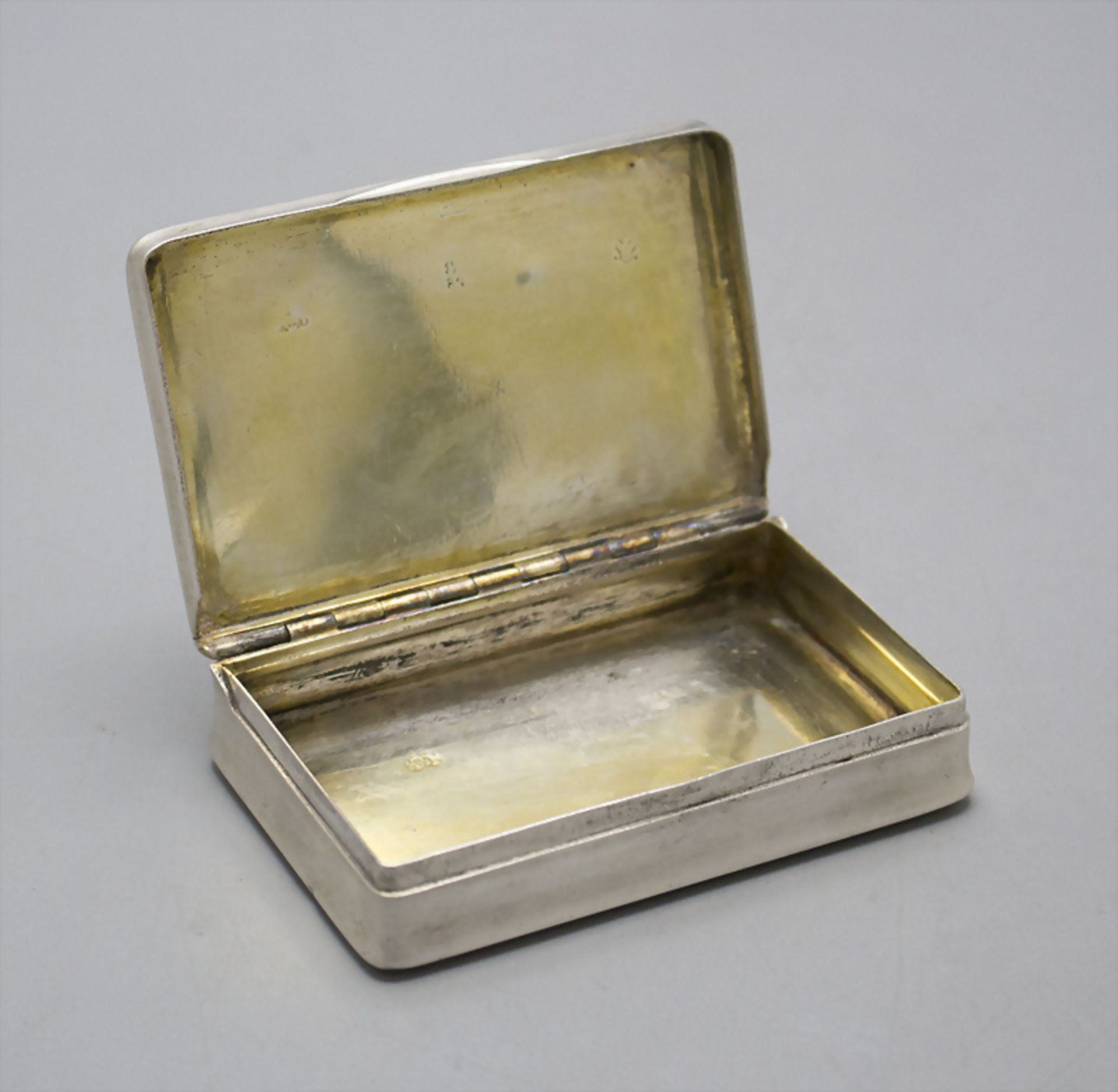 Biedermeier Tabatiere / A silver snuffbox, Wien, 1834 - Bild 3 aus 5