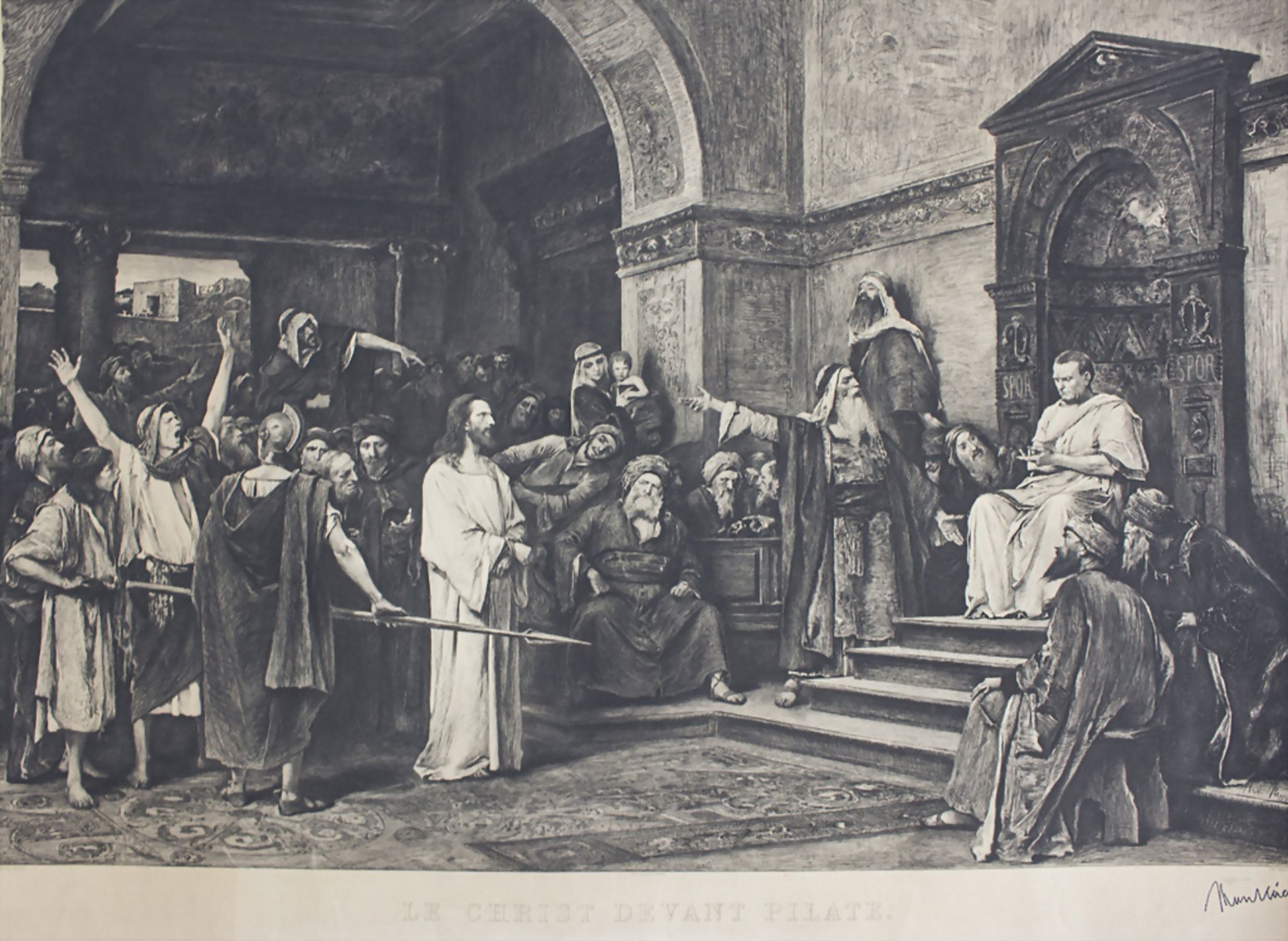 Mihály Munkácsy (1844-1900), 'Le Christ devant Pilate' / 'Christ in front of Pilatus', 1881