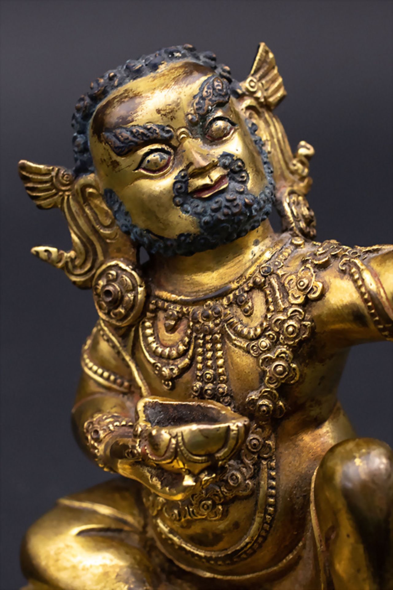 Bodhisattva Vajrapani, wohl Tibet, 19. Jh. - Bild 2 aus 6