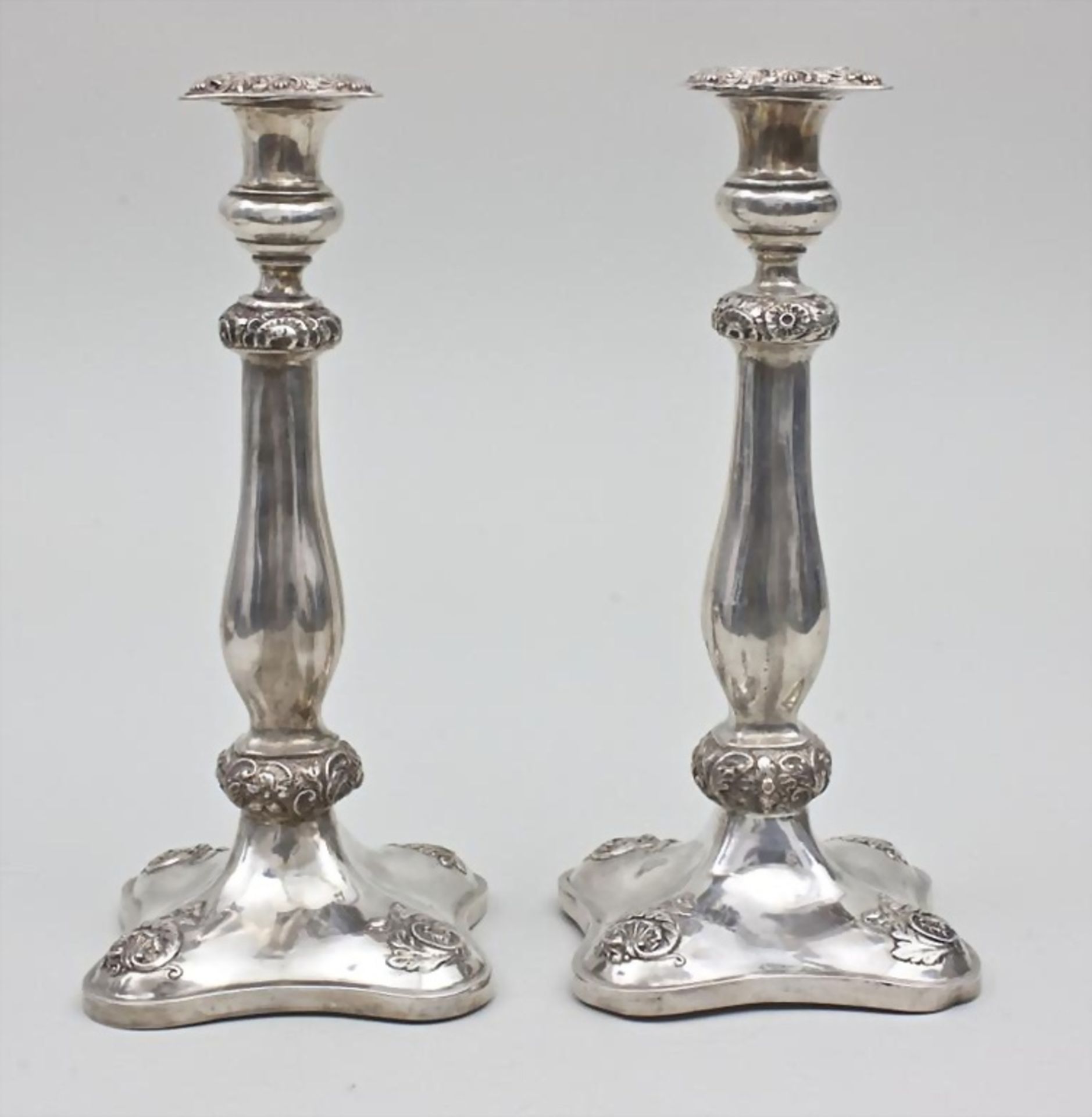 Paar Biedermeier-Leuchter/A Pair of Candlesticks, Wien/Vienna, um 1839