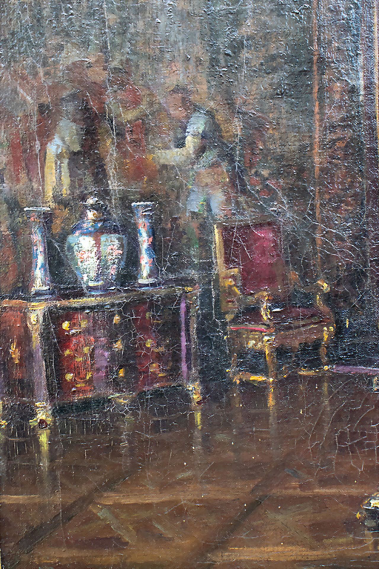 Friedrich GURLITT (1865-?), 'Trierzimmer (Vorsaal) in der Münchener Residenz', 1935 - Image 7 of 11