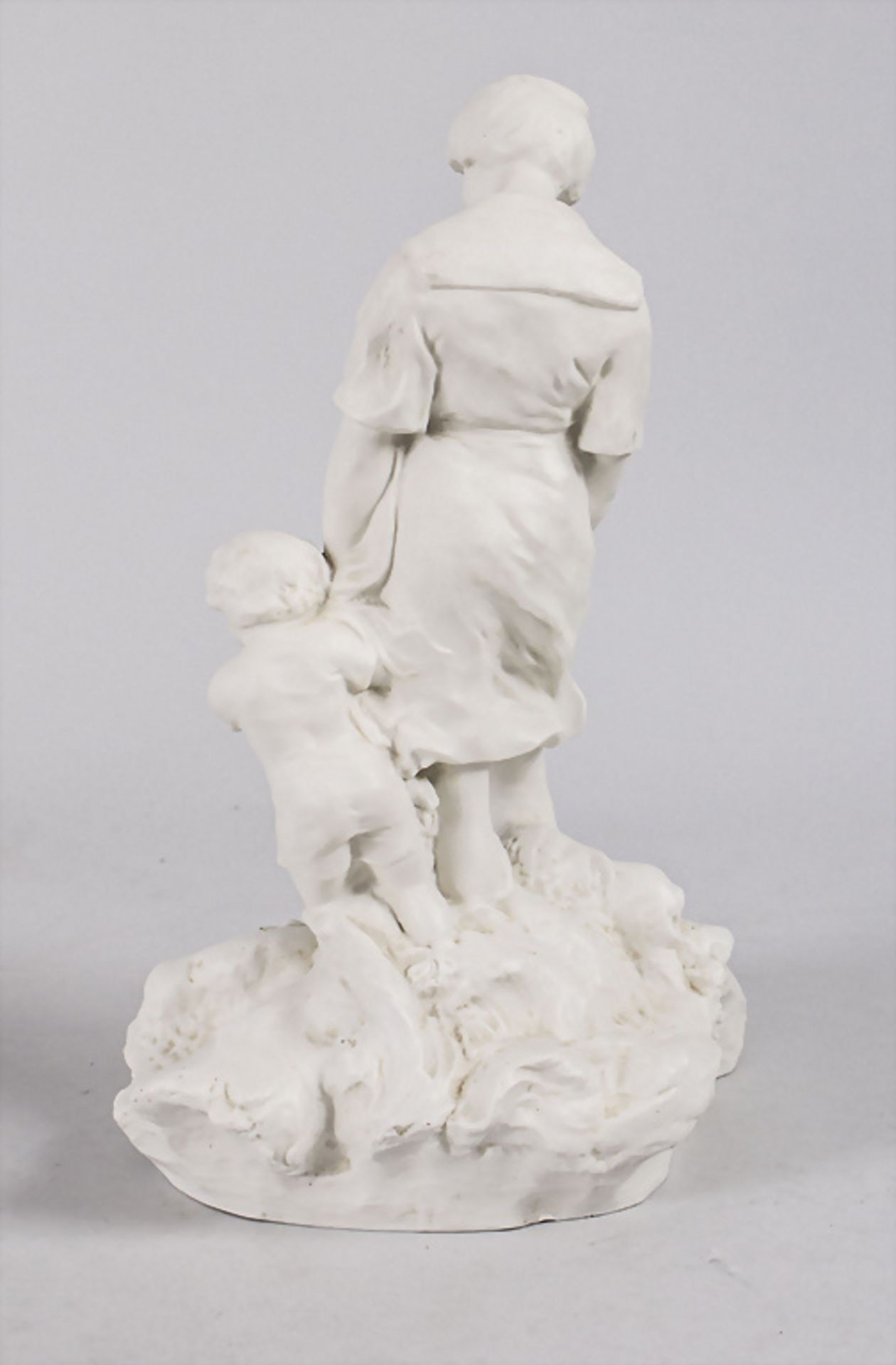 Jugendstil Figurengruppe 'Mutter und Kind in den Wellen' / An Art Nouveau figural group of a ... - Bild 3 aus 7