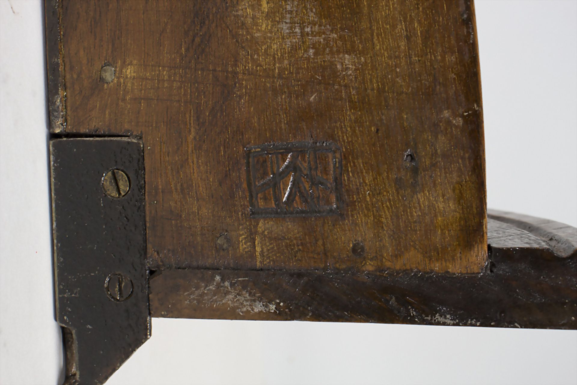 Eckkonsole mit Frauenkopf / A wooden console with the head of a young woman, 1970 - Image 4 of 5