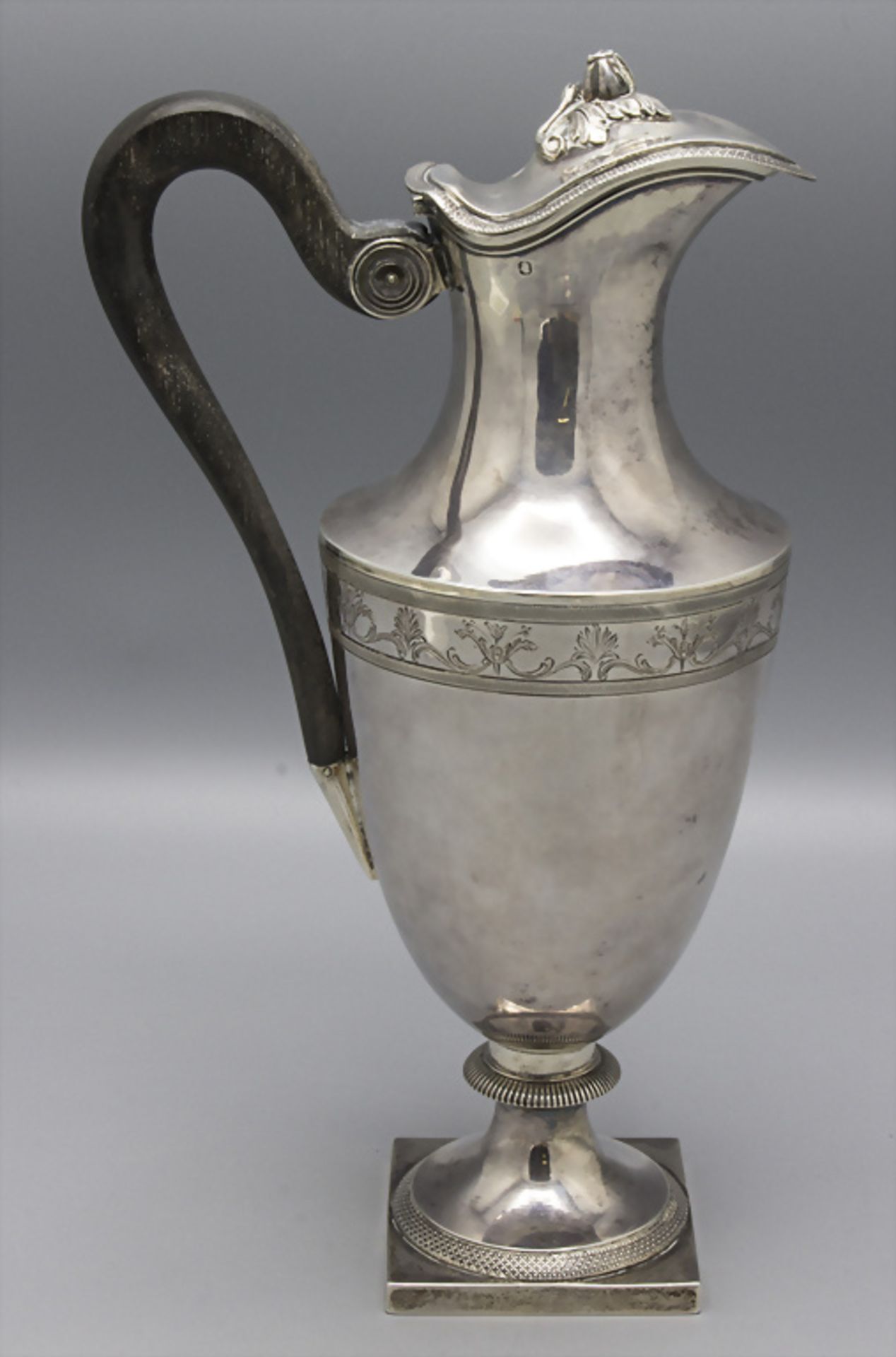 Weinkrug / A silver wine jug, Paris, 19. Jh. - Bild 3 aus 9