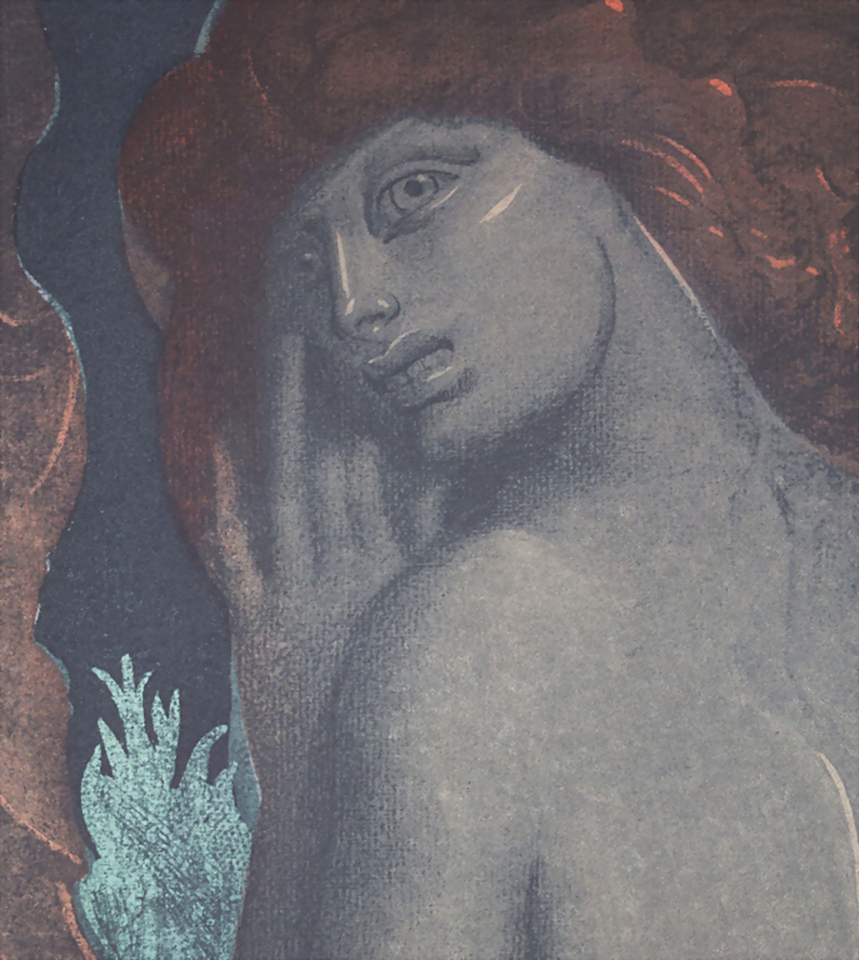 Phantastischer Realismus, Ernst Fuchs (1930-2015), 'Frauenrückenakt' / 'Female rear nude', 2. ... - Image 4 of 4