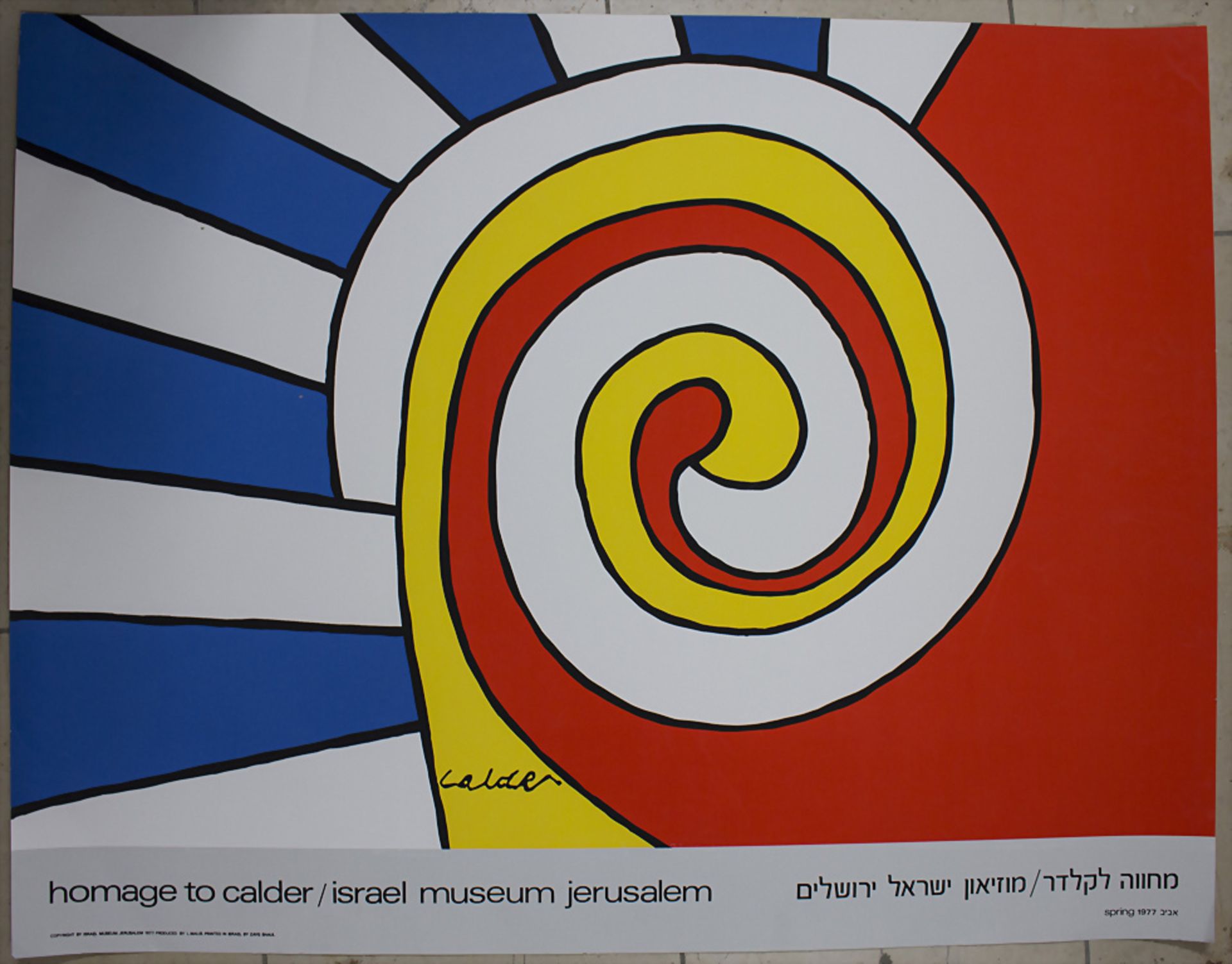 Alexander Calder (1898-1976), Ausstellungsplakat / An exhibtion poster, 1977