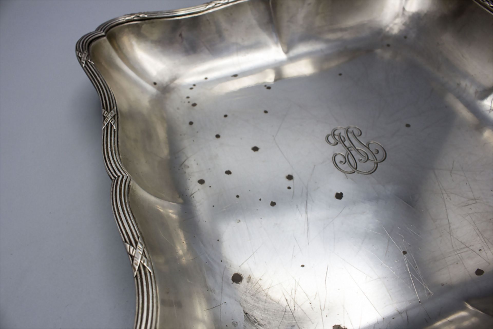 Silberschale / A silver bowl, Berger & Nesme, Lyon, um 1890 - Image 3 of 4