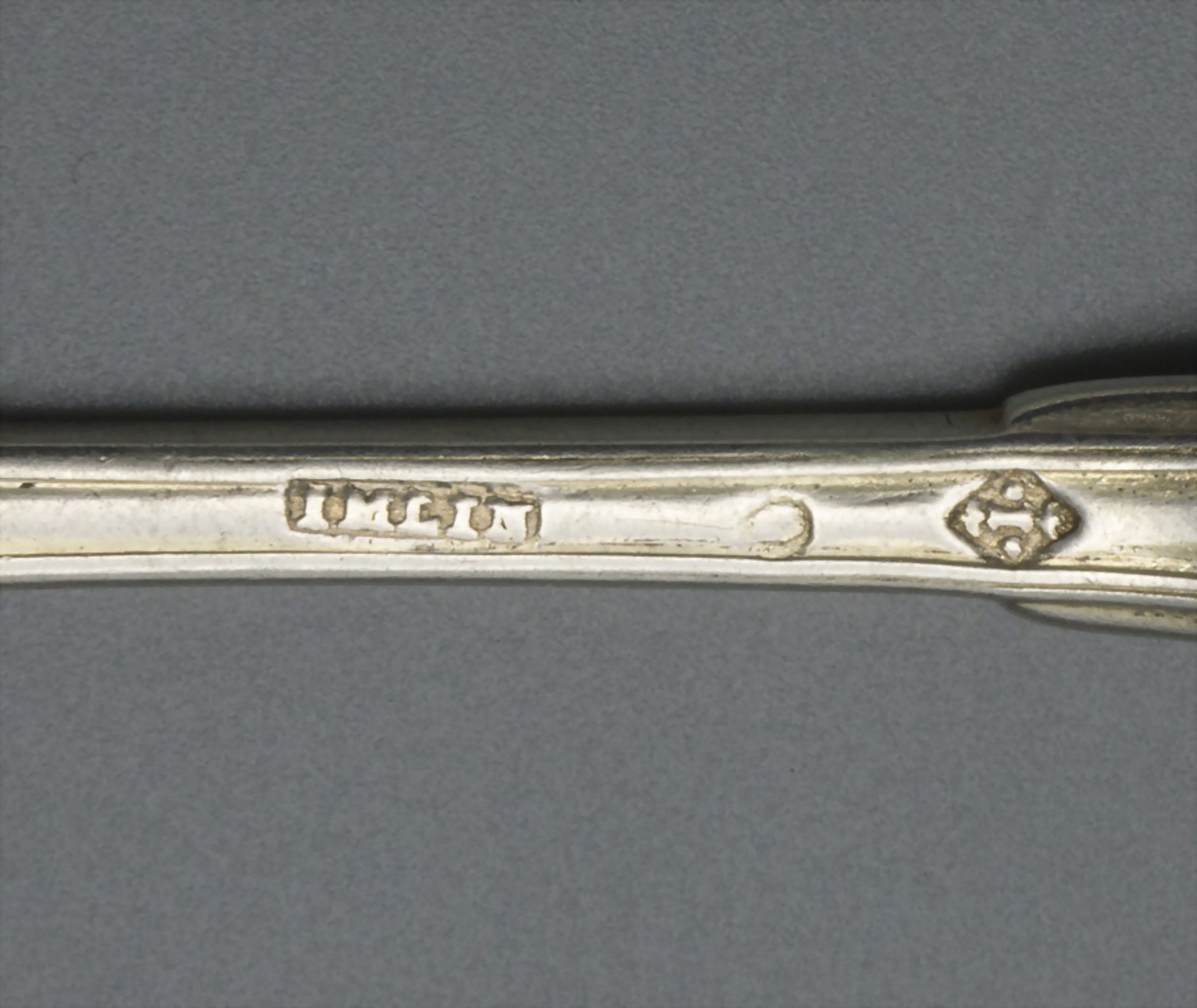 6 Löffel / 6 cuillères en argent massif / 6 silver spoons, Francois Daniel Imlin, Straßburg / ... - Image 3 of 5