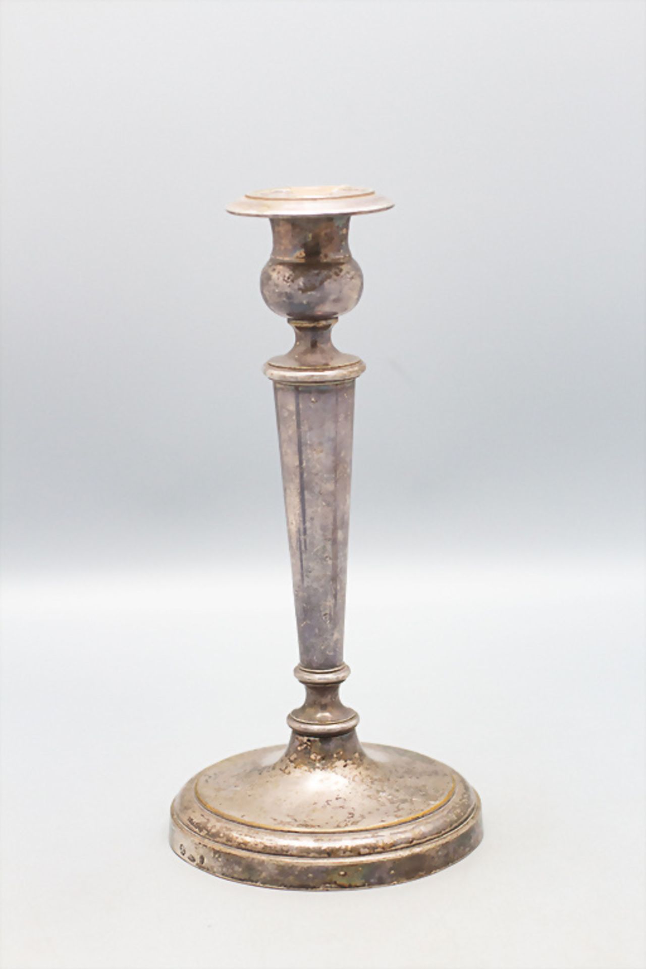 Paar Kerzenleuchter / A pair of silver candlesticks, Broggi, Milano, 19. Jh. - Bild 2 aus 4