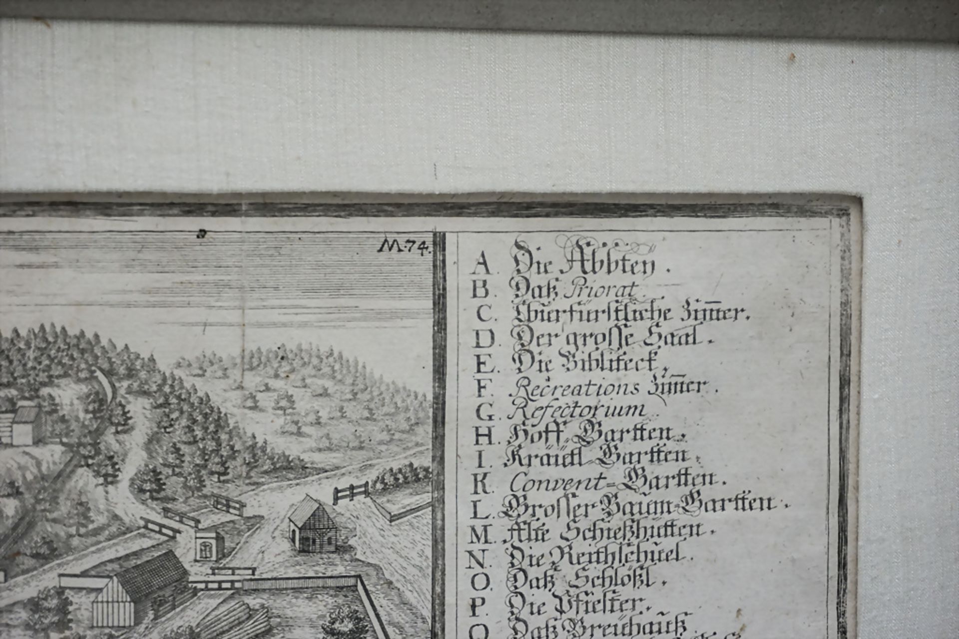 Kupferstich 'Kloster Fürstenfeldt' in Fürstenfeldbruck bei München / A copper engraving, um 1700 - Bild 5 aus 6