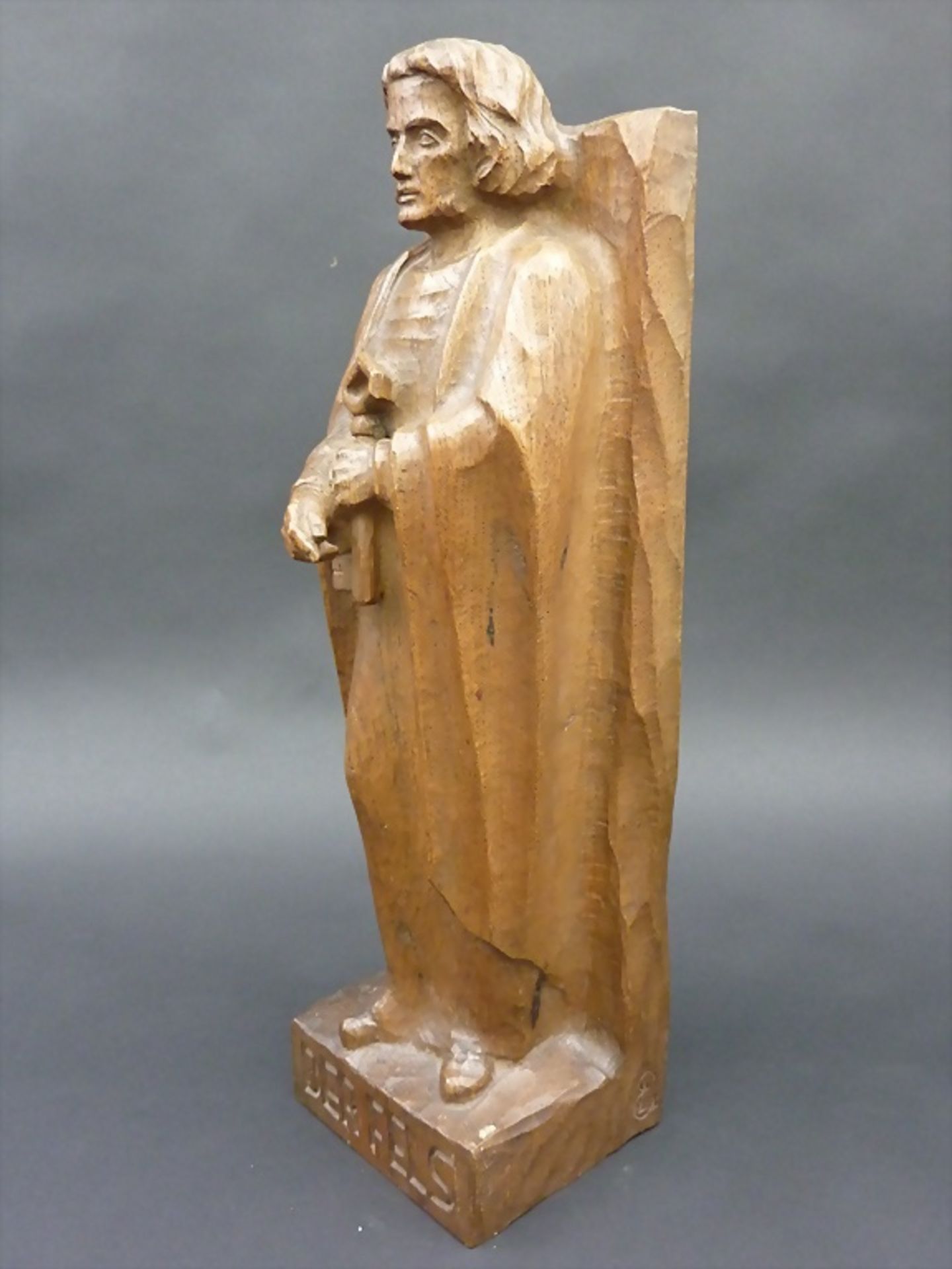 Holz-Skulptur 'Heiliger Apostel Petrus - Der Fels' / Wooden sculpture 'Holy Apostle Peter - ... - Image 3 of 12