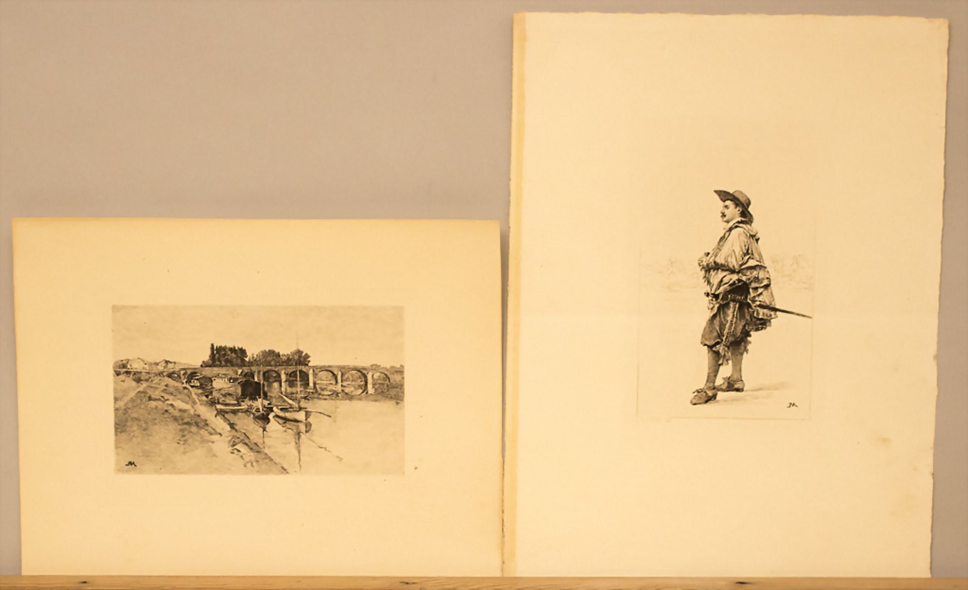 Ernest Meissonier (1815-1891), 10 Druckgrafiken mit militärischen und zivilen Motiven / 10 ... - Bild 4 aus 5