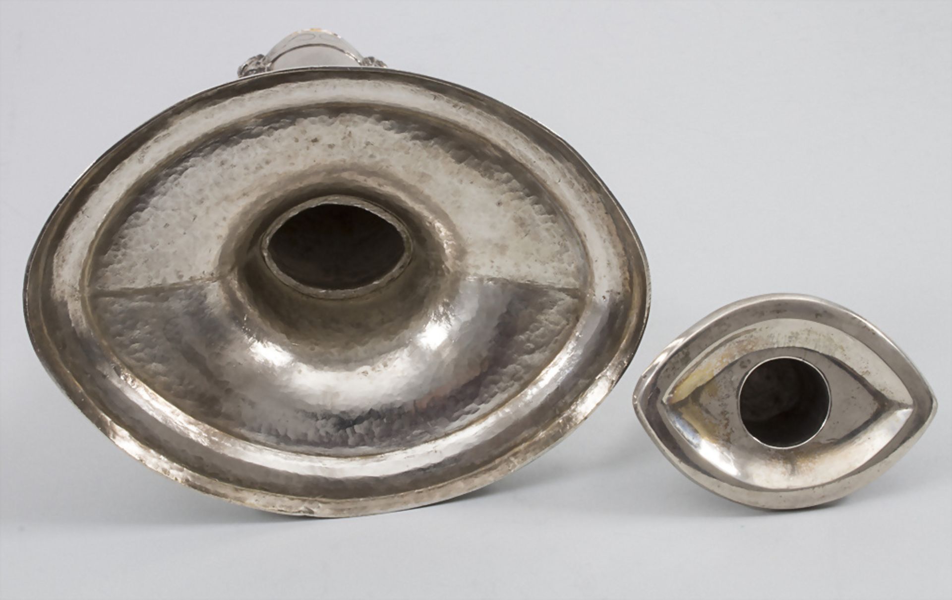 Paar Empire Kerzenleuchter / A pair of silver candlesticks, Wilhelm Hessenberg, Frankfurt am ... - Image 17 of 19