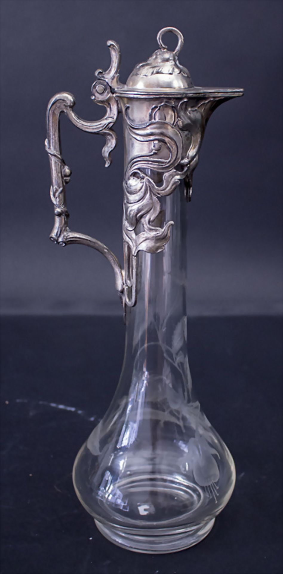 Jugendstil Karaffe / An Art Nouveau carafe, WMF, Geislingen, um 1900 - Bild 3 aus 7