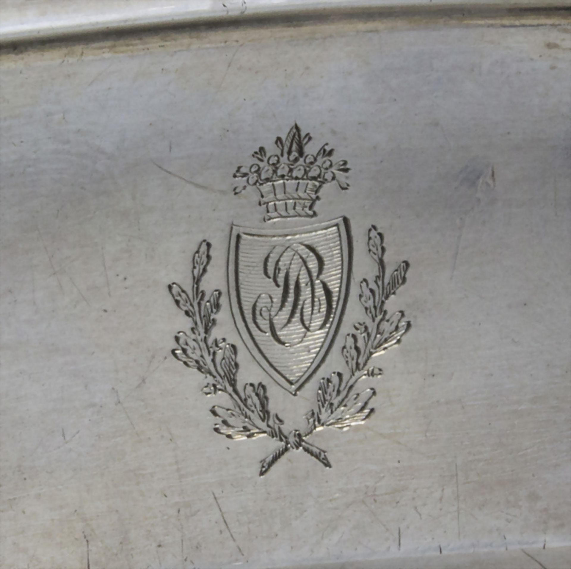 Ovale Platte / An oval silver tray, D. Legrand, Paris, nach 1819 - Image 3 of 5