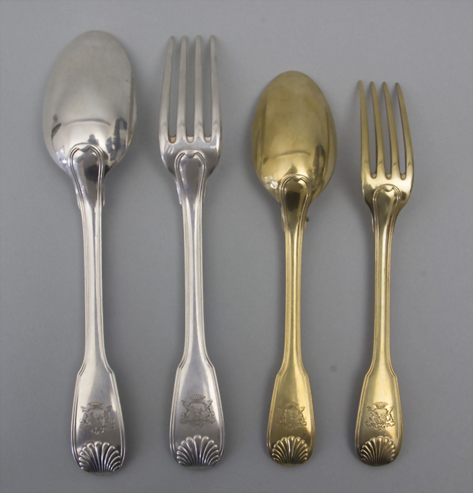 48 tlg. Silberbesteck / A set of 48 silver cutlery, Robert Linzeler, Paris, nach 1897 - Image 2 of 11