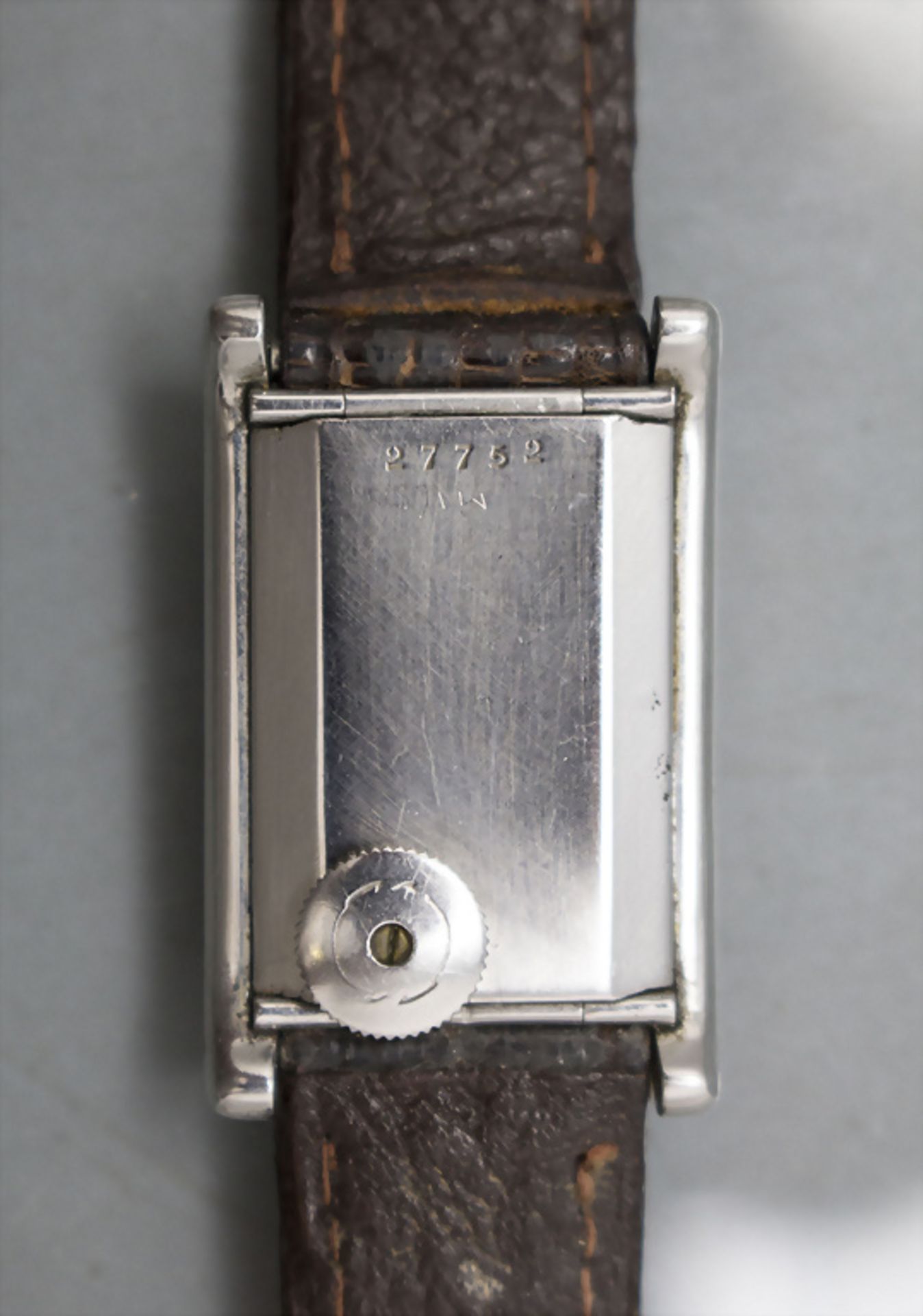 Art Déco Herrenarmbanduhr / A men's wristwatch, LeCoultre, um 1935 - Image 3 of 3