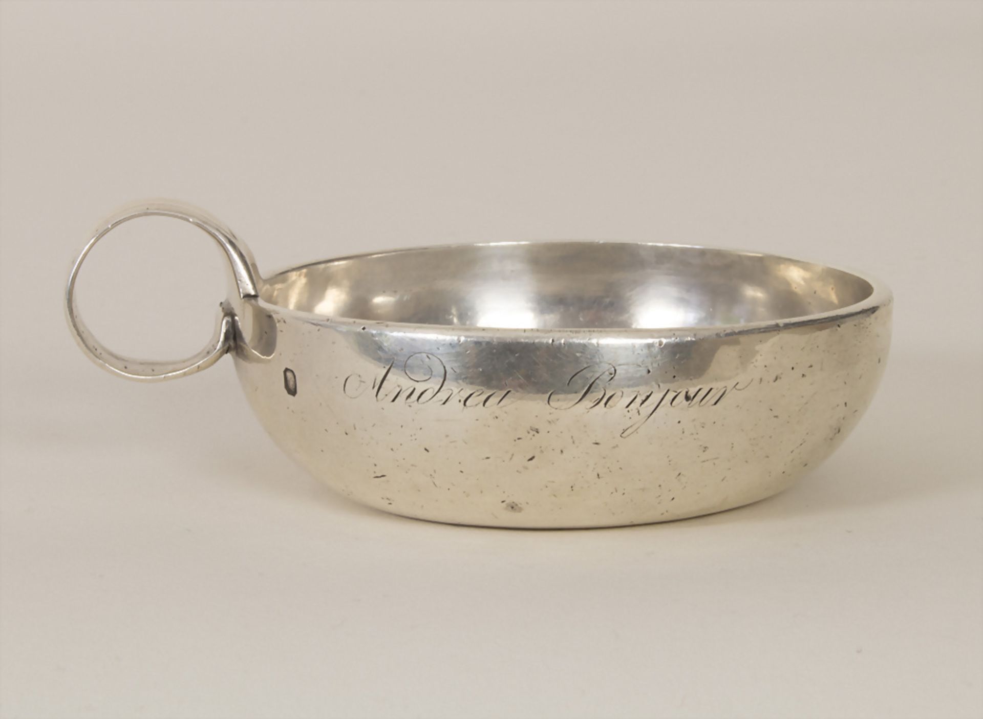 Weinprobierschale / A test vin / A silver wine tasting bowl, Pierre-Jean Meunier, Paris, um 1820