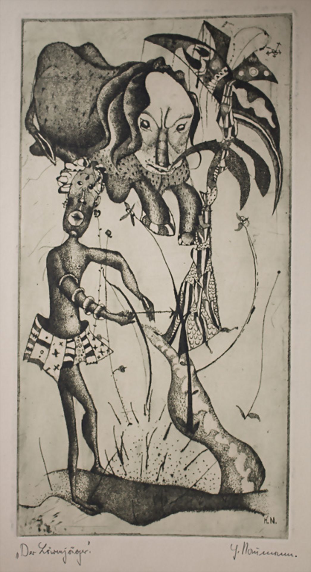 Hermann Neimann (*1930), 'Sechs Radierungen für das Kafka-Buch' / 'Six etchings for the Kafka ... - Image 4 of 8
