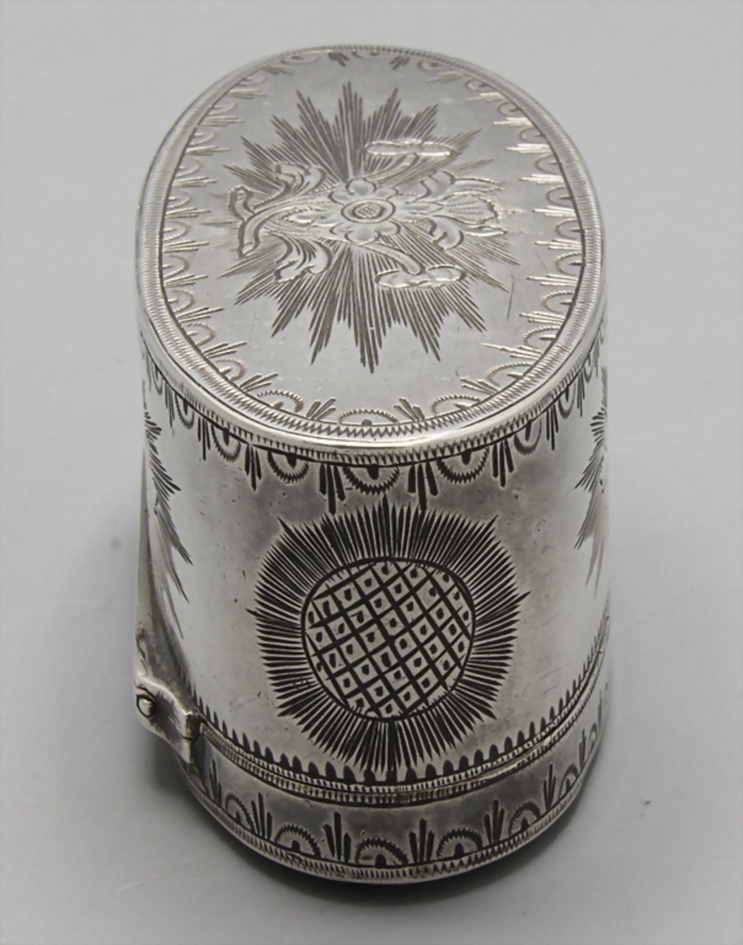 Tabatiere / Boite en argent massif / A silver snuff box, Ath, 1778 - Bild 4 aus 7