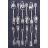 12-tlg. Silberbesteck / A 12-piece set of silver cutlery, J.L. Tardiou, Paris, nach 1819