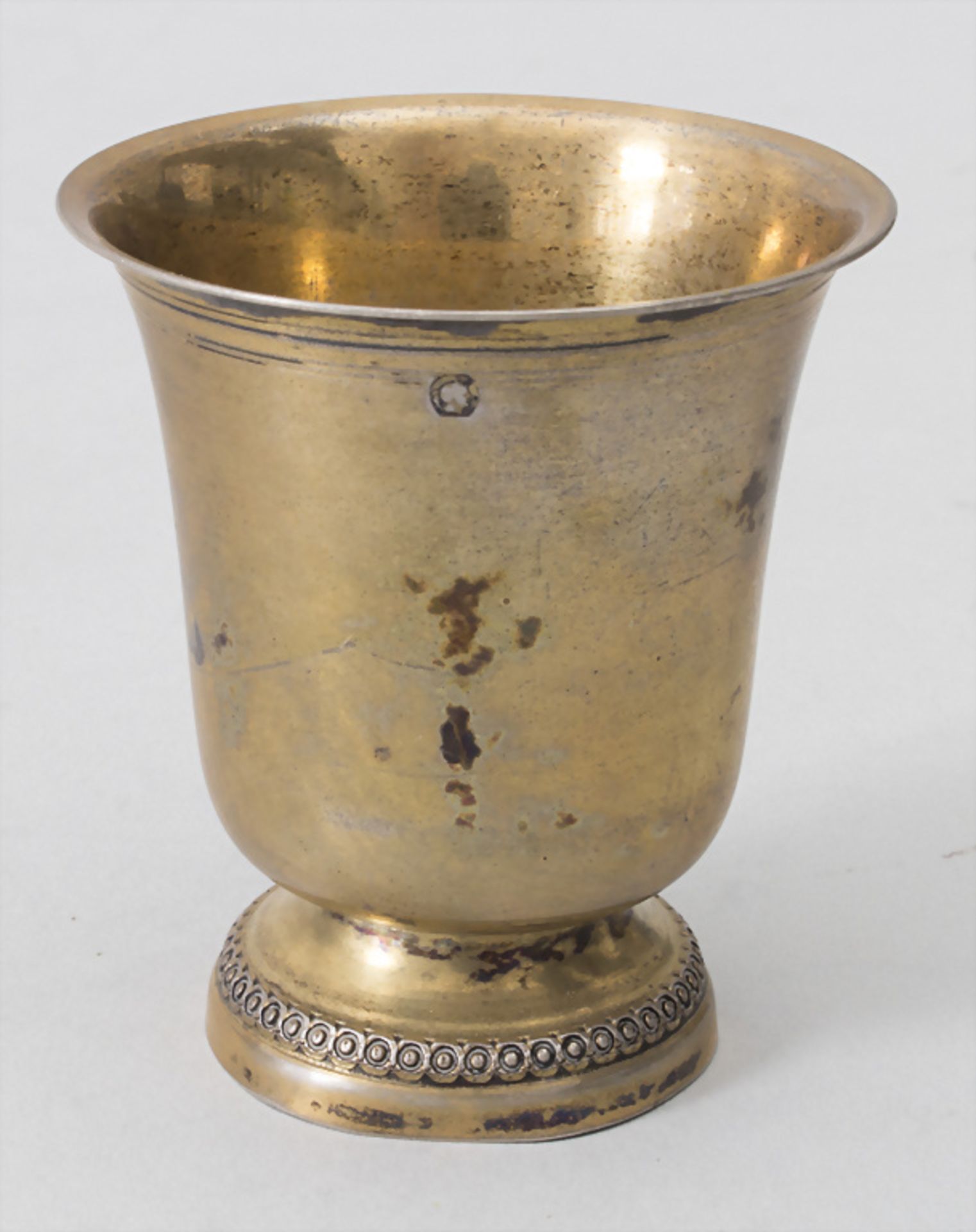 6 Miniatur Glockenbecher / 6 miniature silver beakers / 6 miniature gobelets en argent massif ... - Image 4 of 7