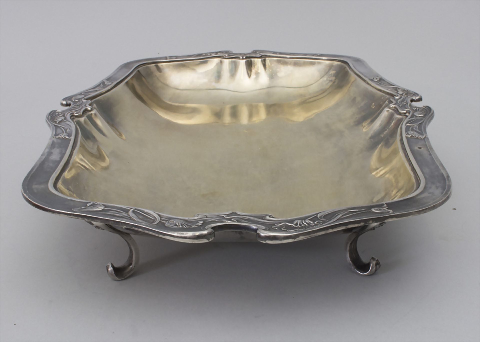 Jugendstil Anbietschale / An Art Nouveau silver tray, Armand Gross, Paris, nach 1893 - Image 3 of 9