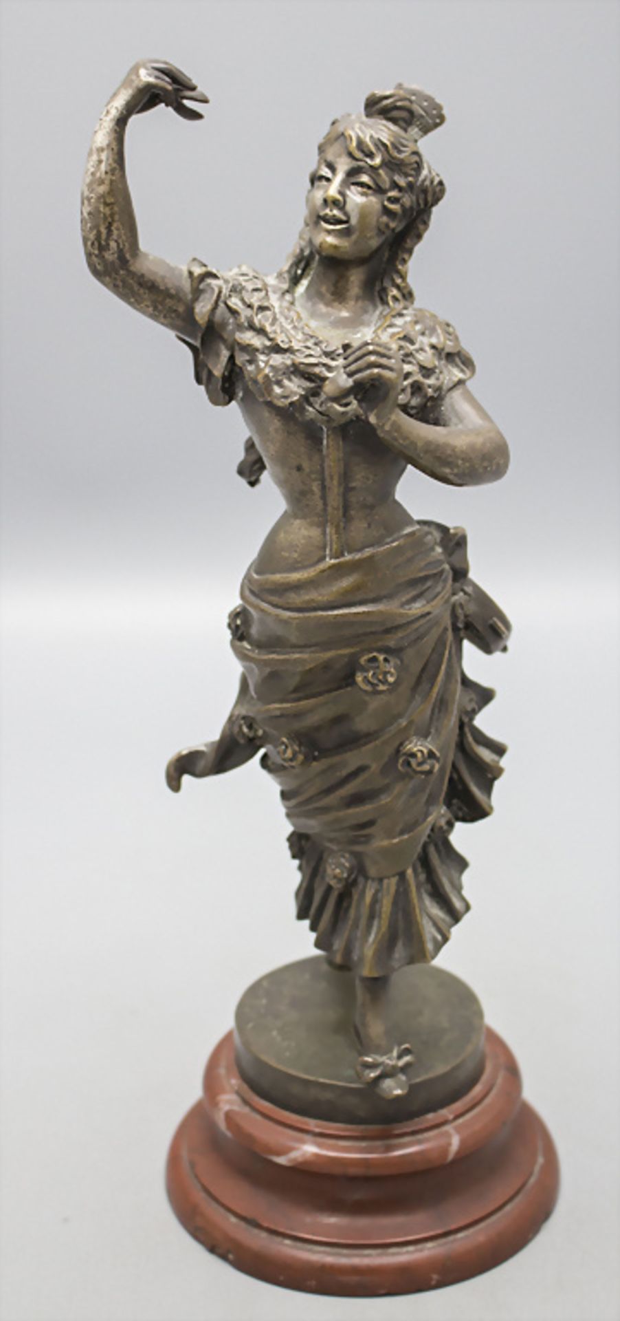 Lafon Mollo, Bronzeplastik 'Flamencotänzerin' / A bronze figure 'Flamenco dancer', Frankreich, 1890 - Bild 2 aus 6