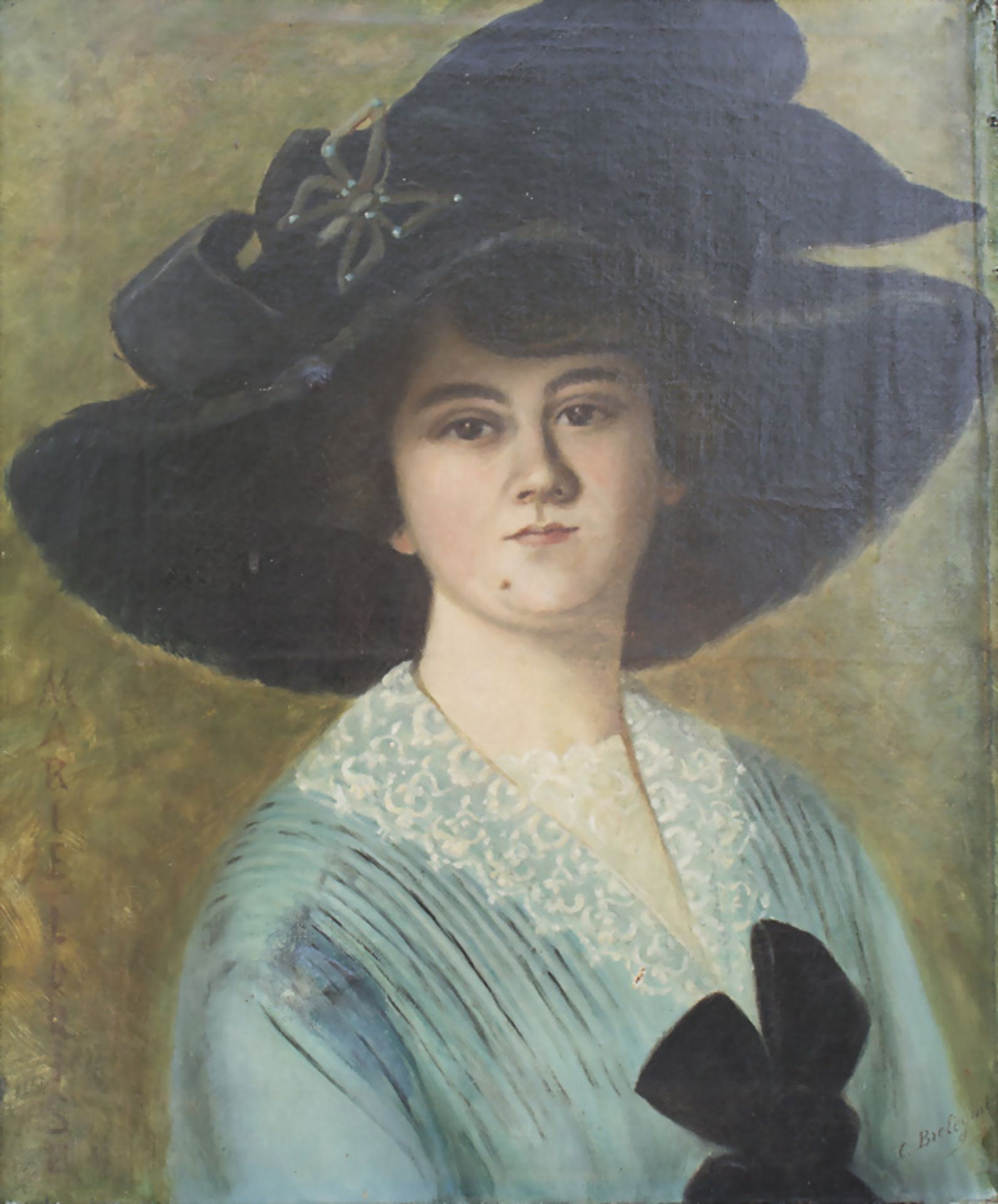 Georges BRÉTEGNIER (1860-1892), Dame mit Hut / Lady with a hat