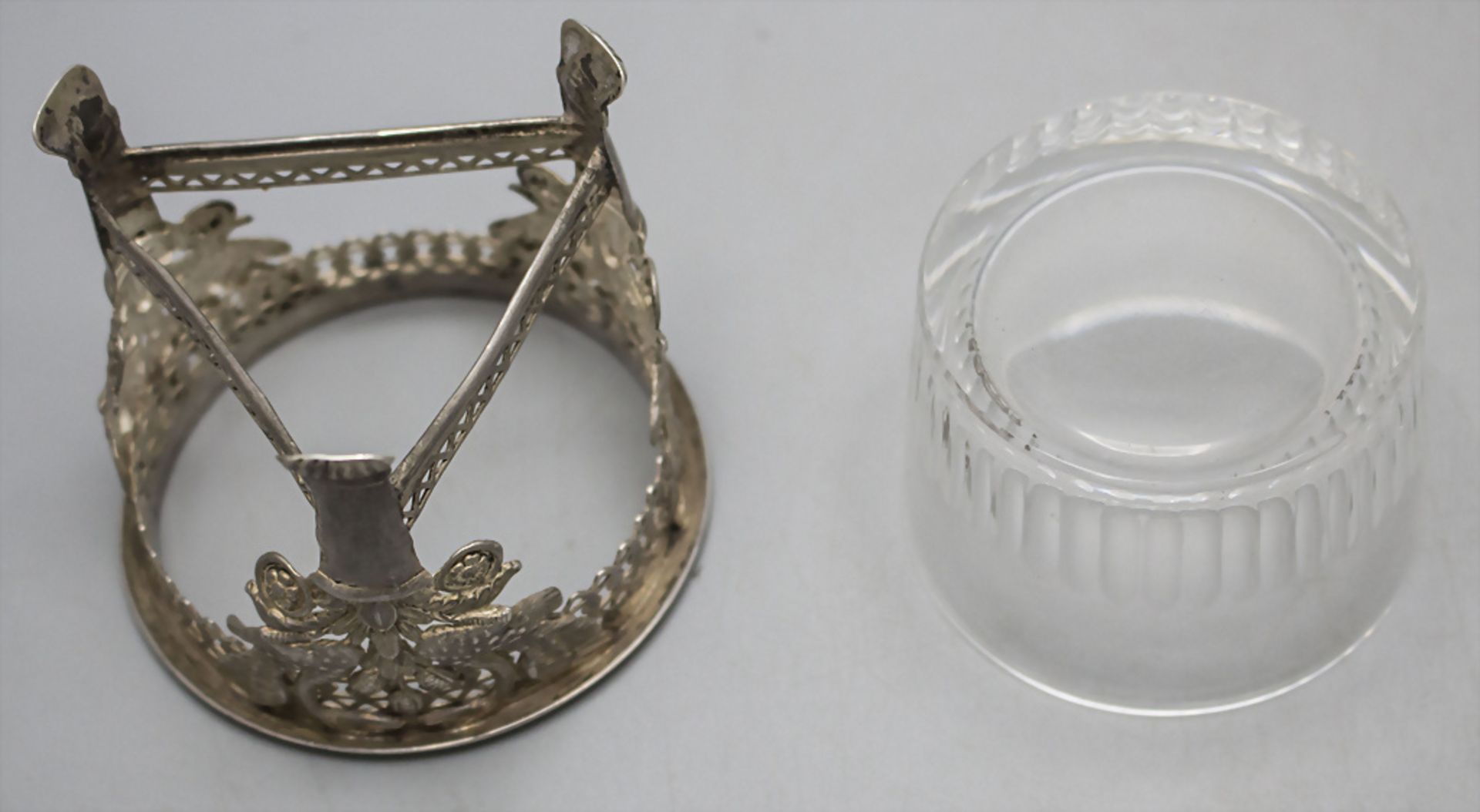 Paar Empire Salieren / A pair of Empire silver salt cellars, Ambroise Mignerot, Paris, 1810-1818 - Bild 6 aus 6