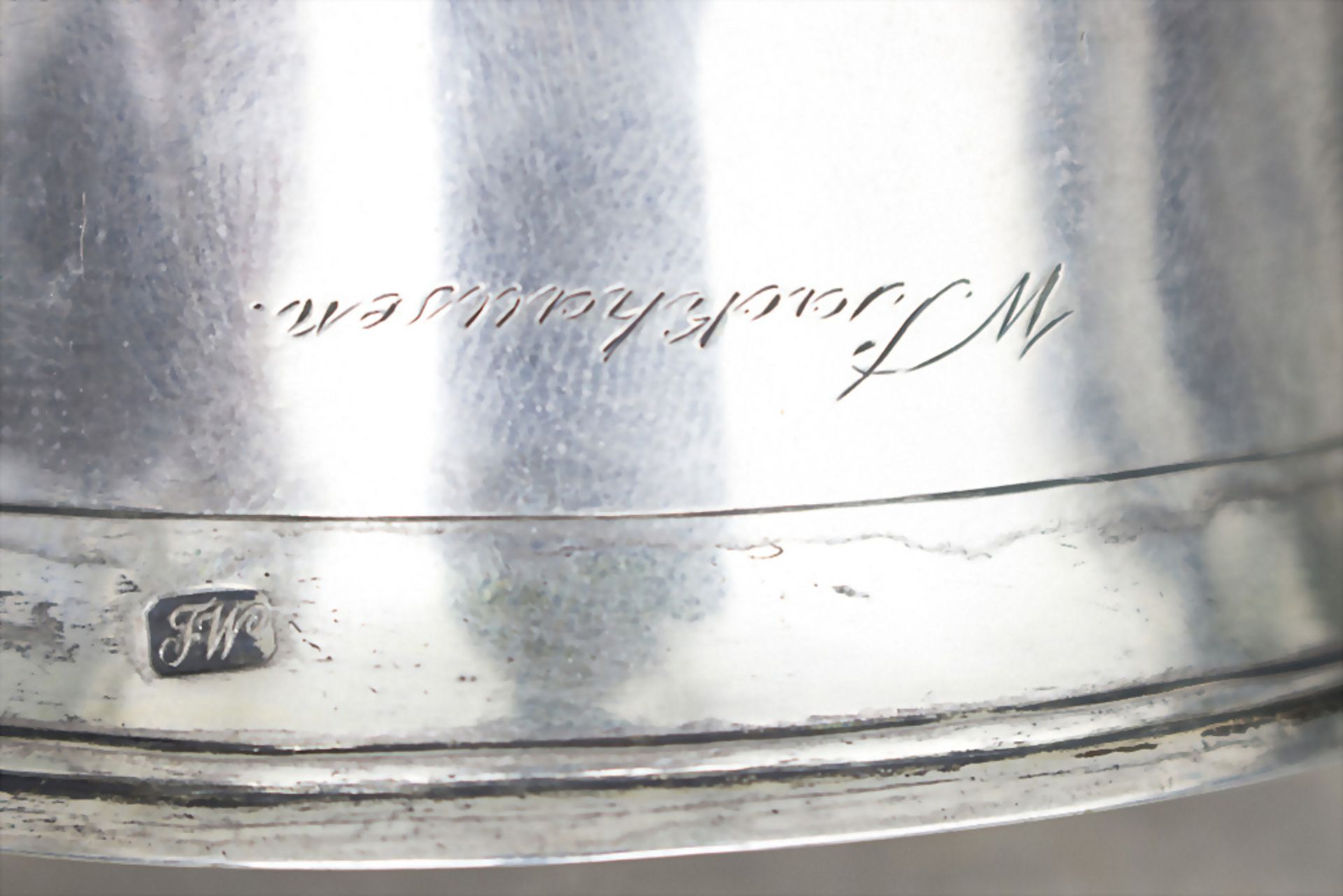 Becher / A silver beaker / goblet, Petiscus, Berlin, um 1780 - Bild 3 aus 4