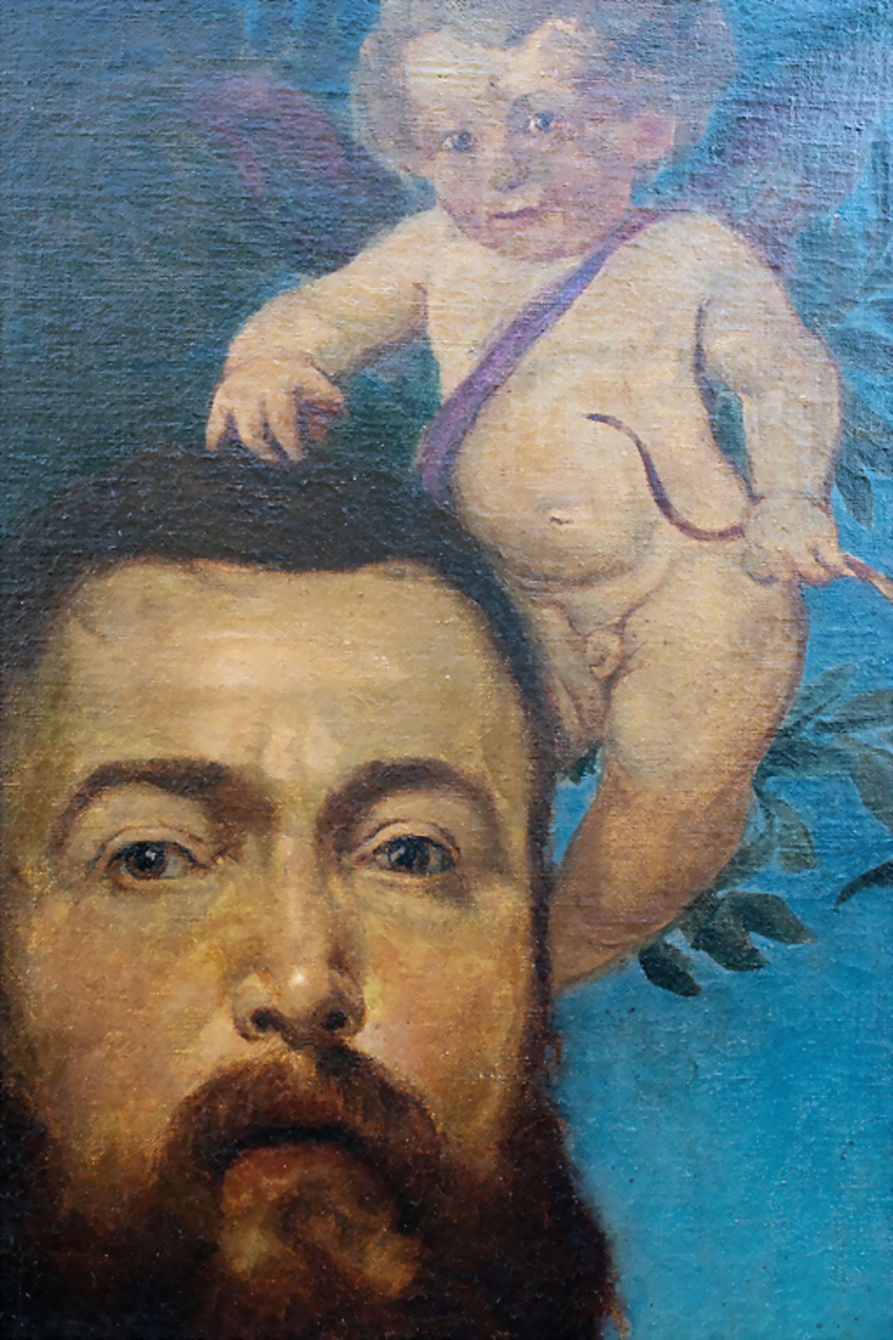 nach Hans THOMA (1839-1924), 'Selbstbildnis mit Tod und Amor' (1875) / 'A self-portrait with ... - Image 3 of 5