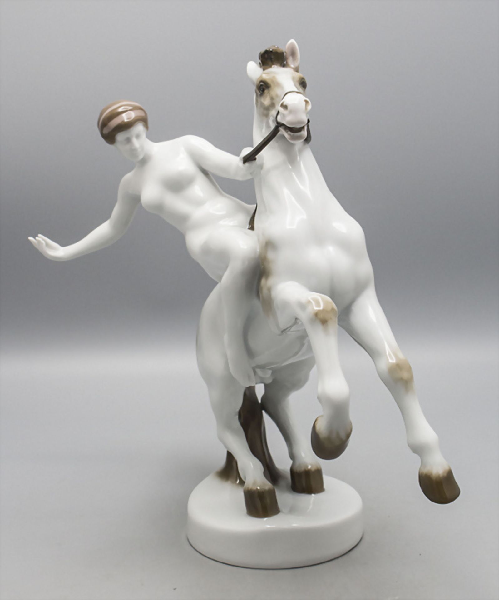 Figur 'Reitende Amazone' / A figural group 'Amazon on horseback', Rosenthal, 1930er Jahre - Image 2 of 5