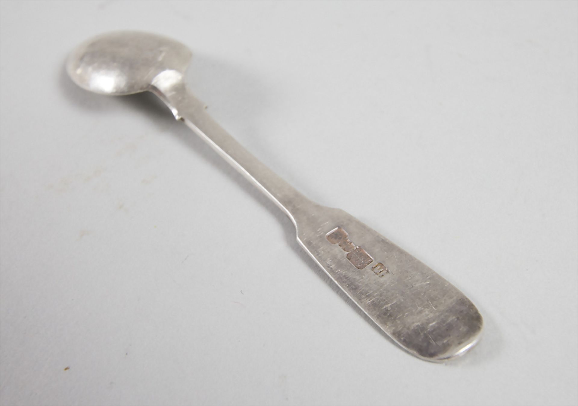 6 Mokkalöffel / 6 silver mocha spoons, wohl Nikolai Pavlovich Pavlov, Moskau / Moscow, 1896 - Bild 4 aus 4