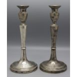 Paar Louis XVI Kerzenleuchter / A pair of silver candlesticks, Venedig / Venice, 18. Jh.