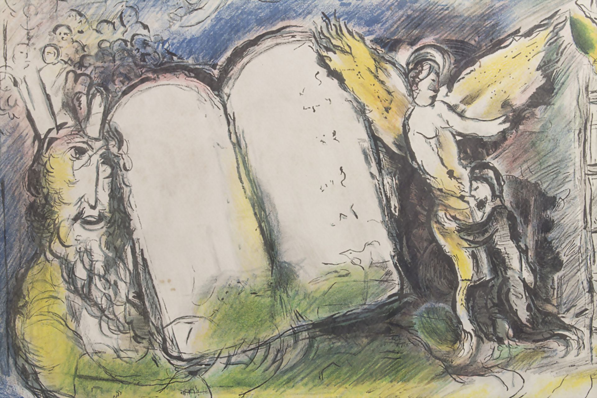 Marc Chagall (1887-1985), 'Die Vision Mose' / 'The mission of Moses' - Bild 3 aus 4