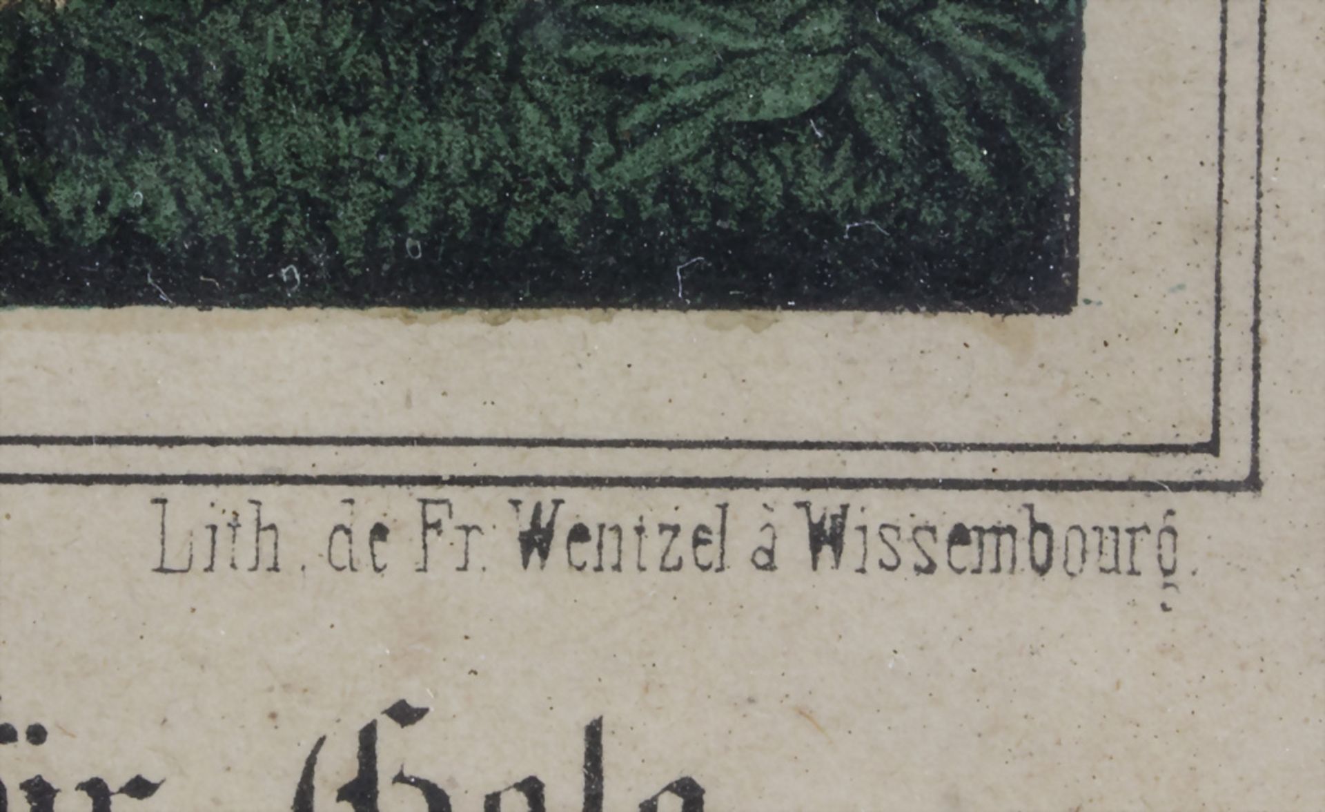 Jean Fréderic Wentzel (1807-1869), 'Genoveva bittet um Gnade für Golo', Wissembourg, 2. Hälfte ... - Image 3 of 6