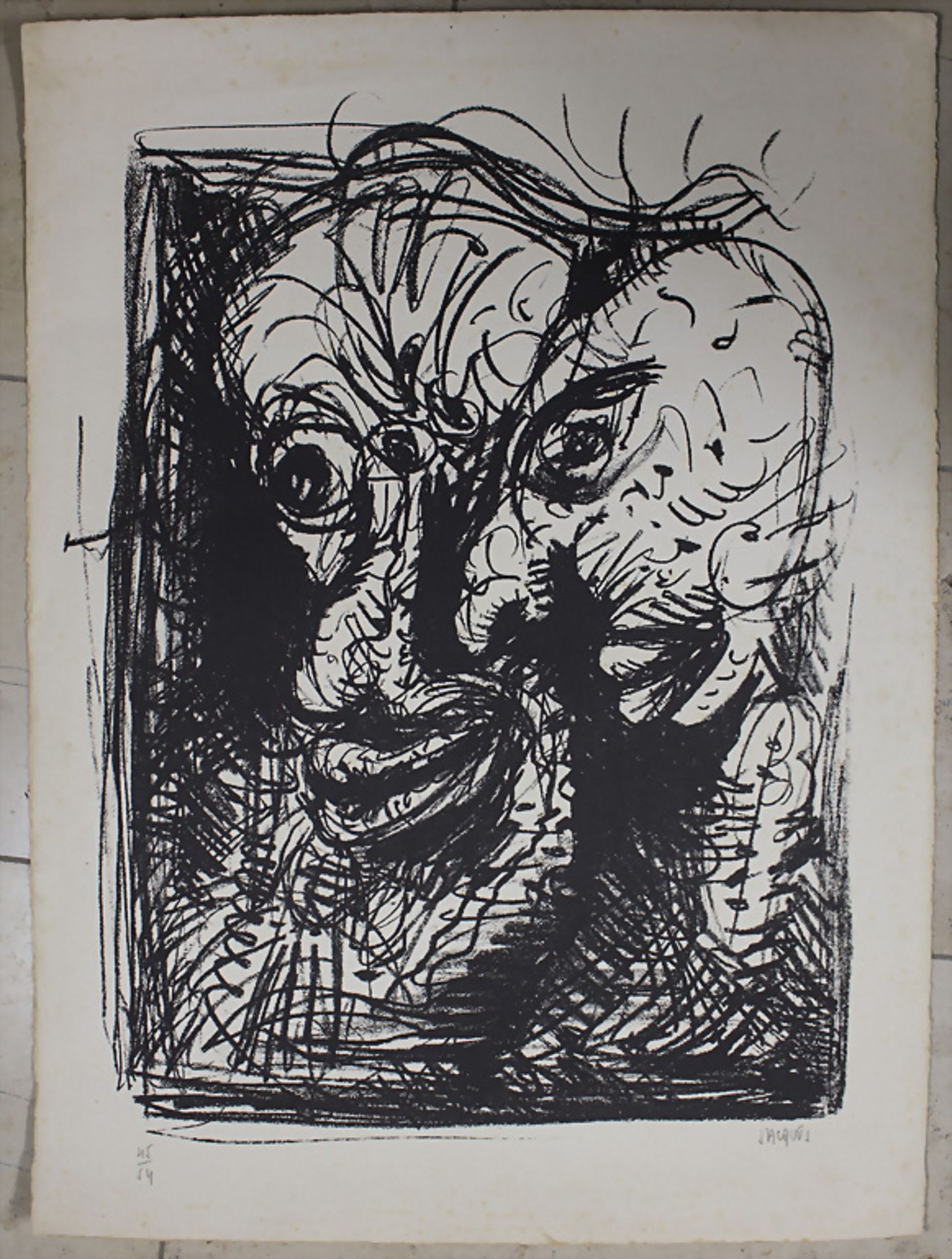 Jacques Grinberg (1914-2011), 'Zwei abstrakte Köpfe' / 'Two abstract heads', 20. Jh. - Image 2 of 4