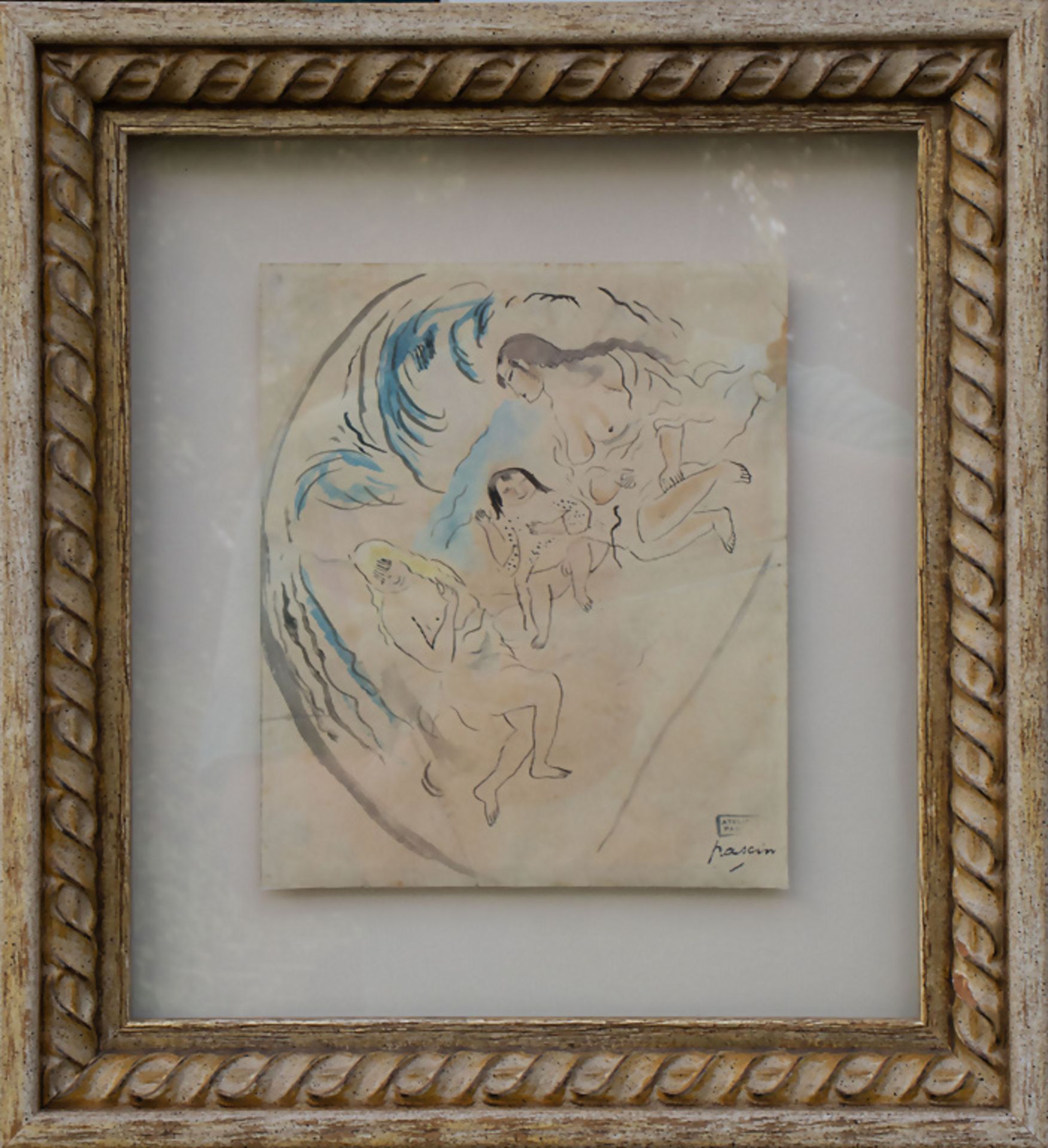 Jules PASCIN (1885-1930), 'Sur la plage' / 'At the beach', 1900er/1910er Jahre - Bild 2 aus 9