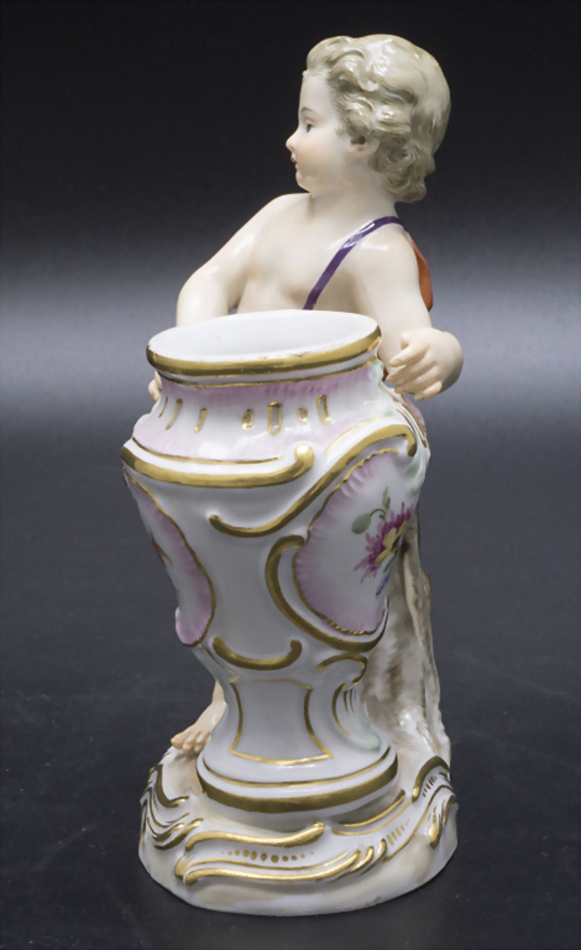 Putto mit Vase / A cherub with vase, Meissen, um 1860 - Bild 4 aus 5