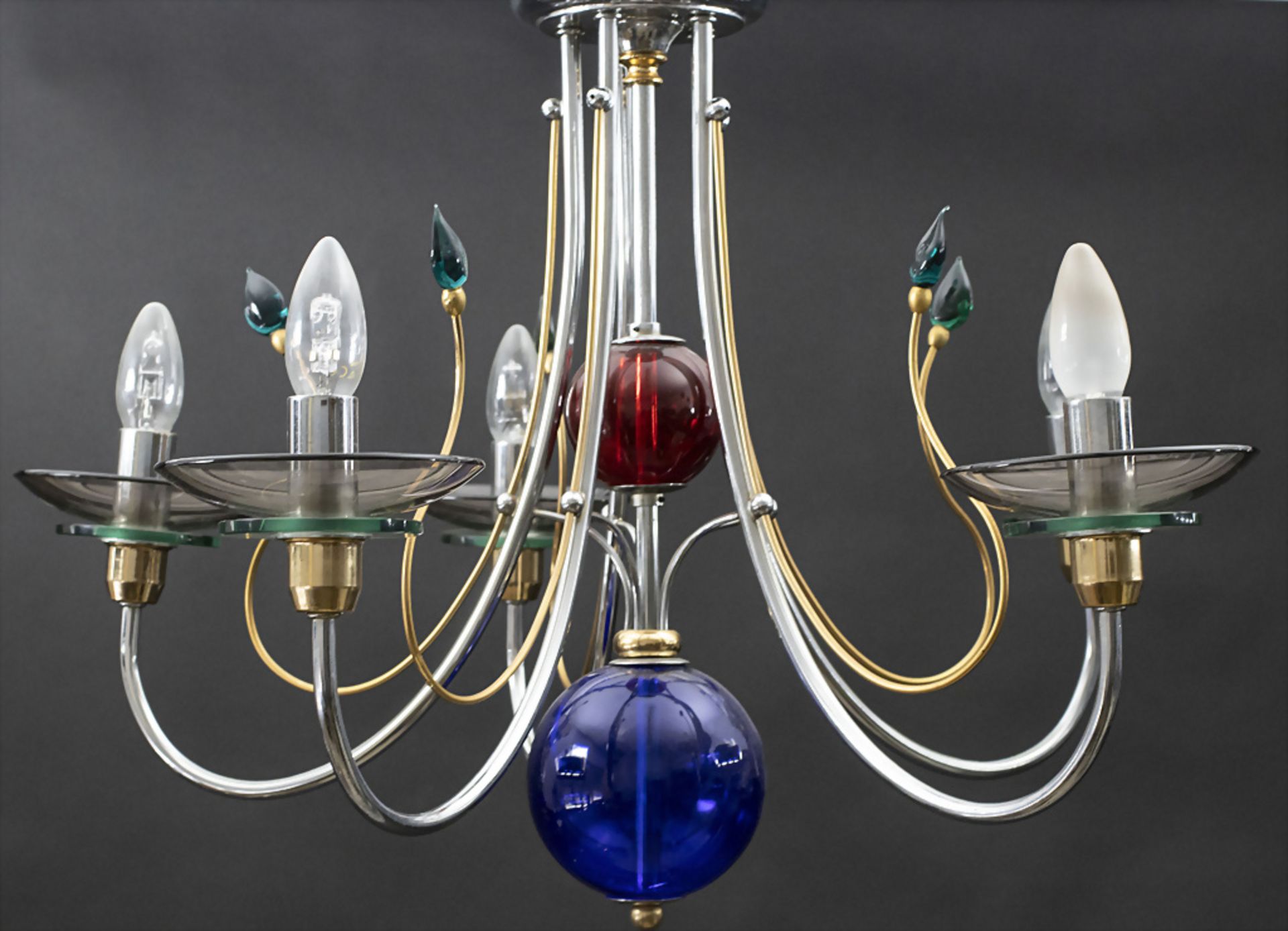 Deckenlampe 'Oktopus' / A ceiling lamp 'Octopus', wohl Venini, Murano, 1950/1960er Jahre