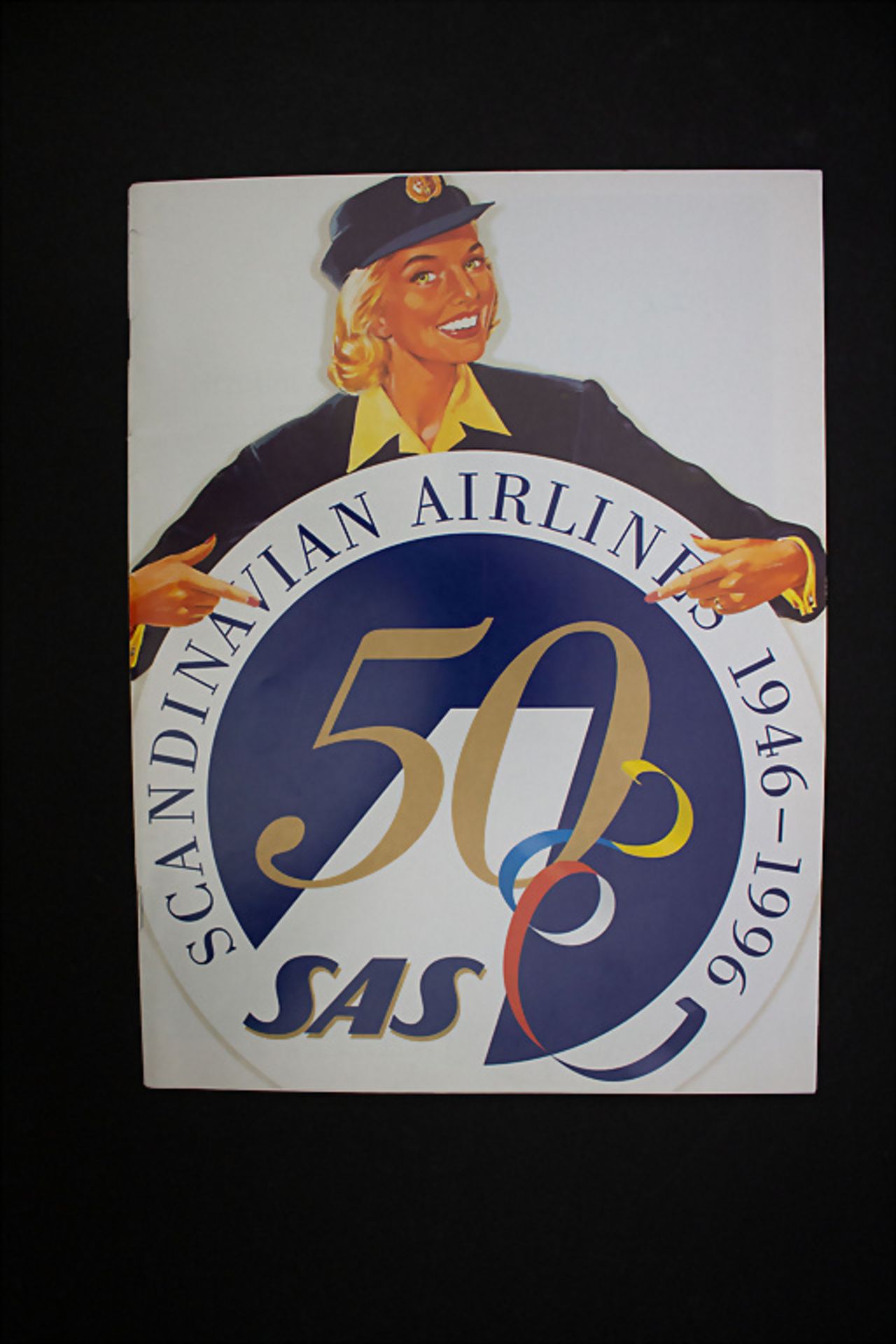 Prospekt 'Scandinavian Airlines 1946-1996', zum 50-Jährigen Firmenjubiläum, 1996