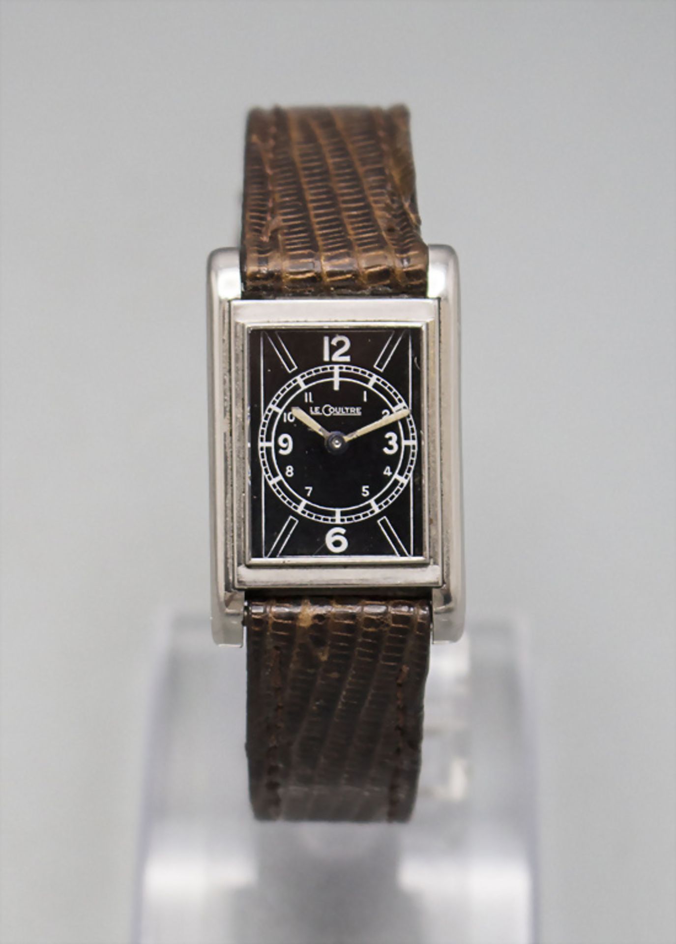 Art Déco Herrenarmbanduhr / A men's wristwatch, LeCoultre, um 1935 - Bild 2 aus 3